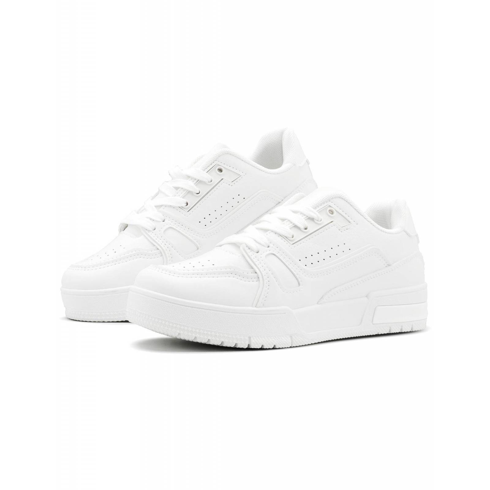 Tenis Casuales Choclo Para Mujer En Color Blanco 22-26 