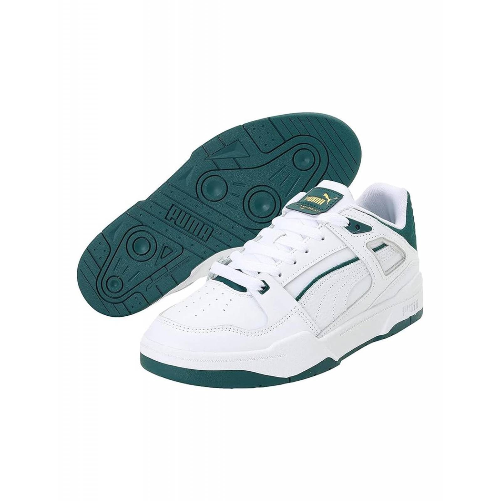 Tenis Puma Slipstream Varsyti Hombre Casual Blanco Verde 