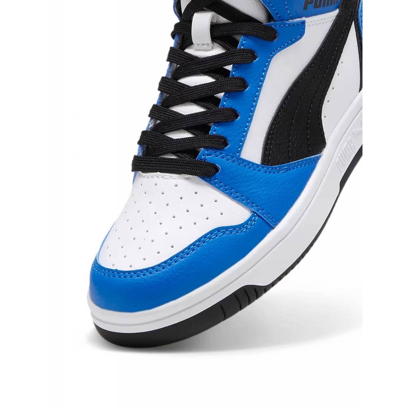 Tenis Puma Rebound V6 Blanco-azul Comodo Urbano 22-26 