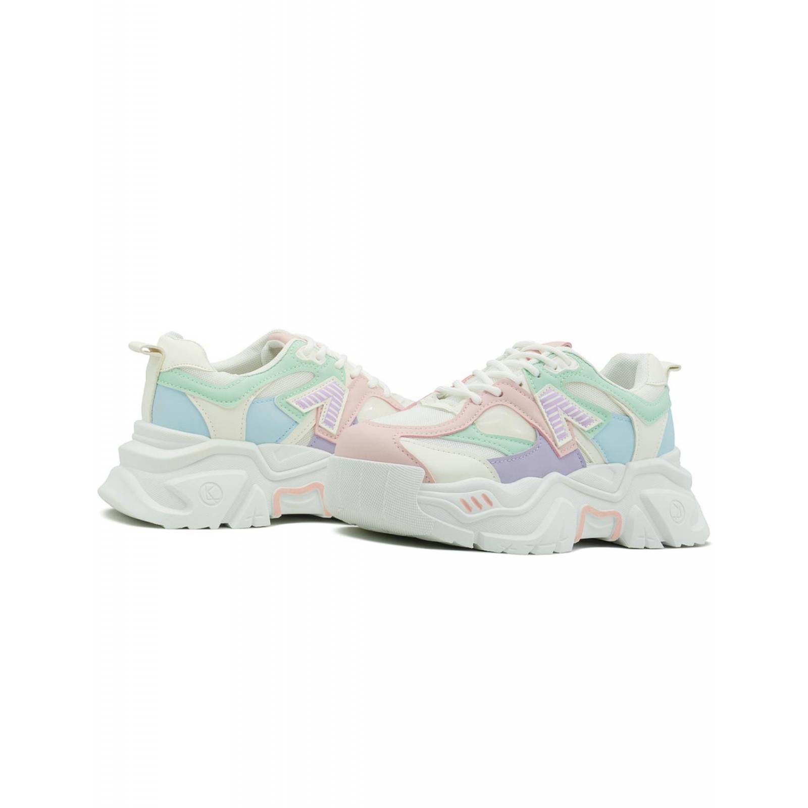 Tenis Para Dama Suela Chunky Moda Multicolor 22-26 