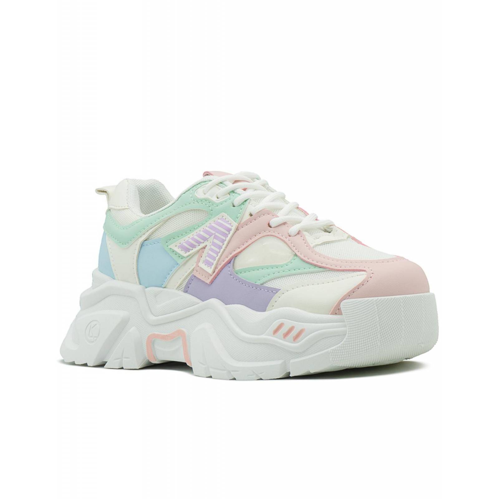 Tenis Para Dama Suela Chunky Moda Multicolor 22-26 