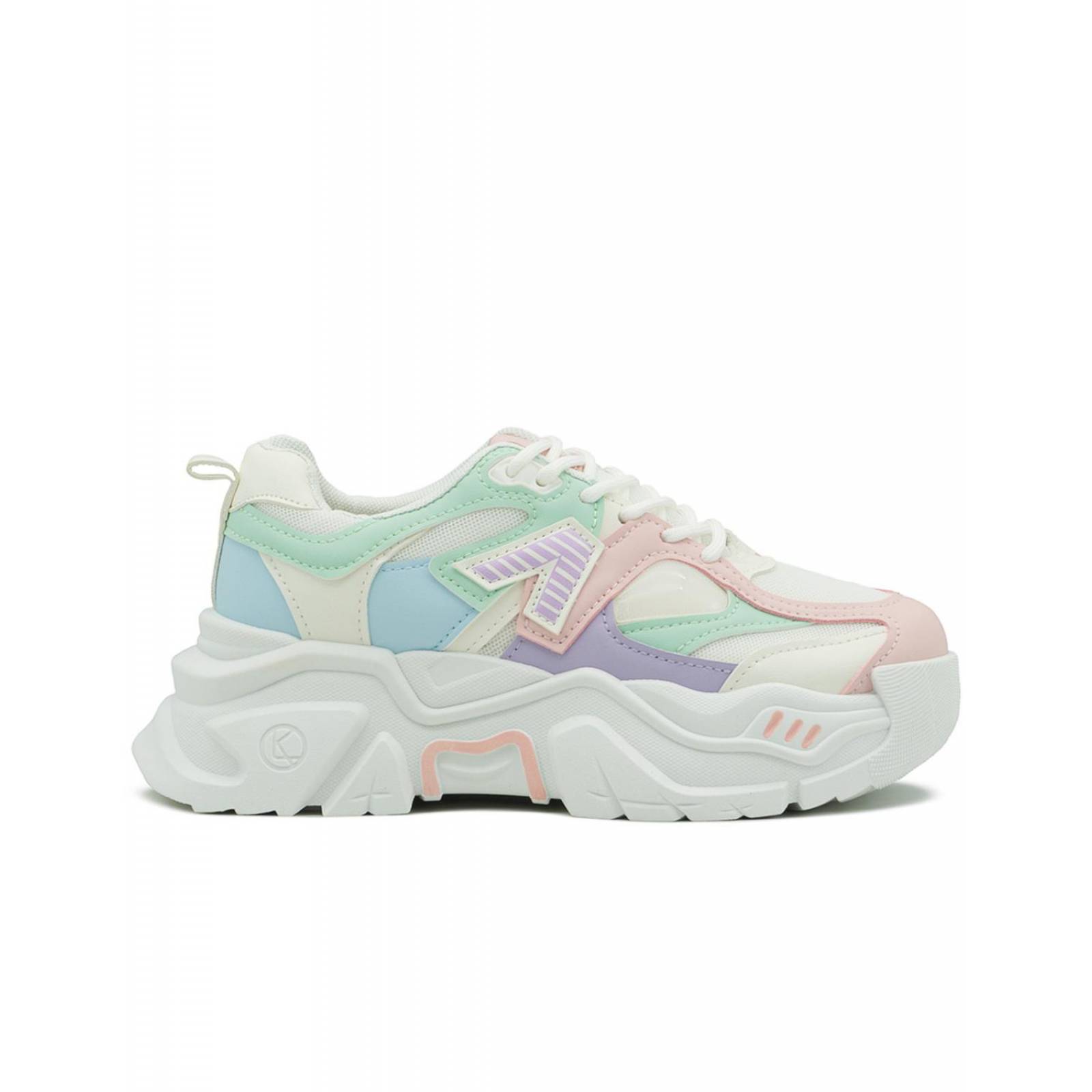 Tenis Para Dama Suela Chunky Moda Multicolor 22-26 