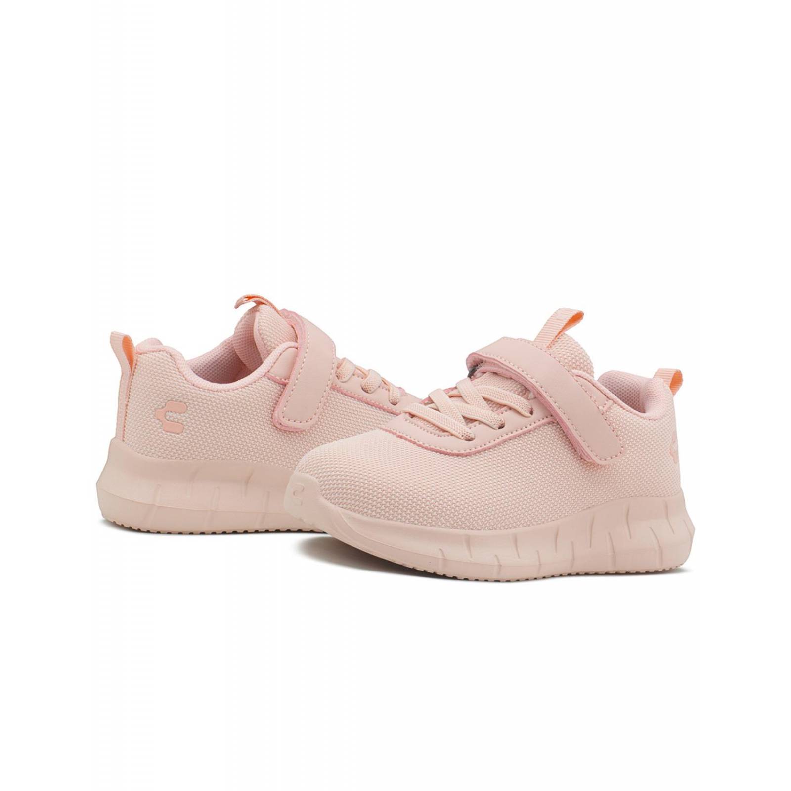 Tenis Charly Para Niña Ajuste Velcro Suela EVA Running Rosa 