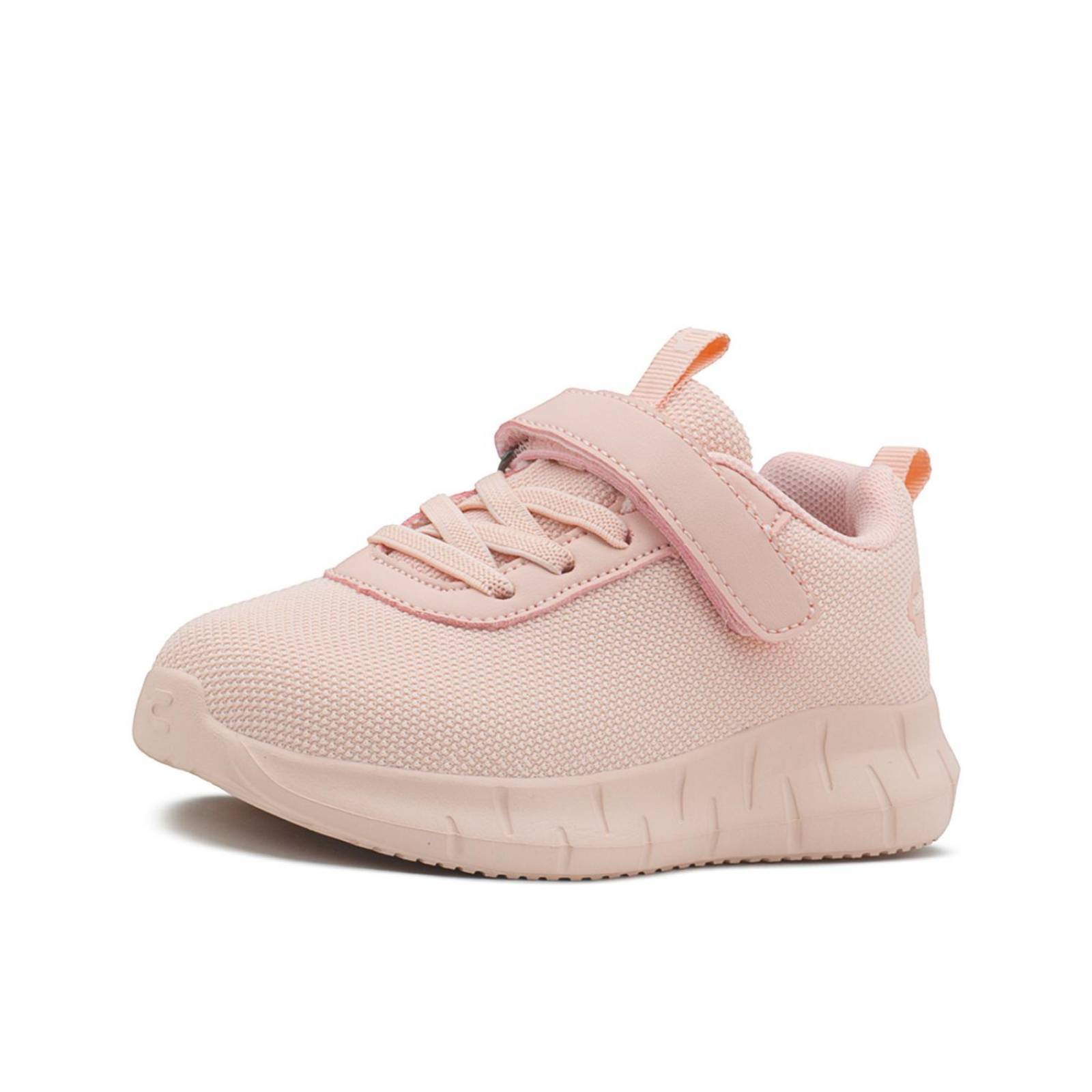 Tenis Charly Para Niña Ajuste Velcro Suela EVA Running Rosa 