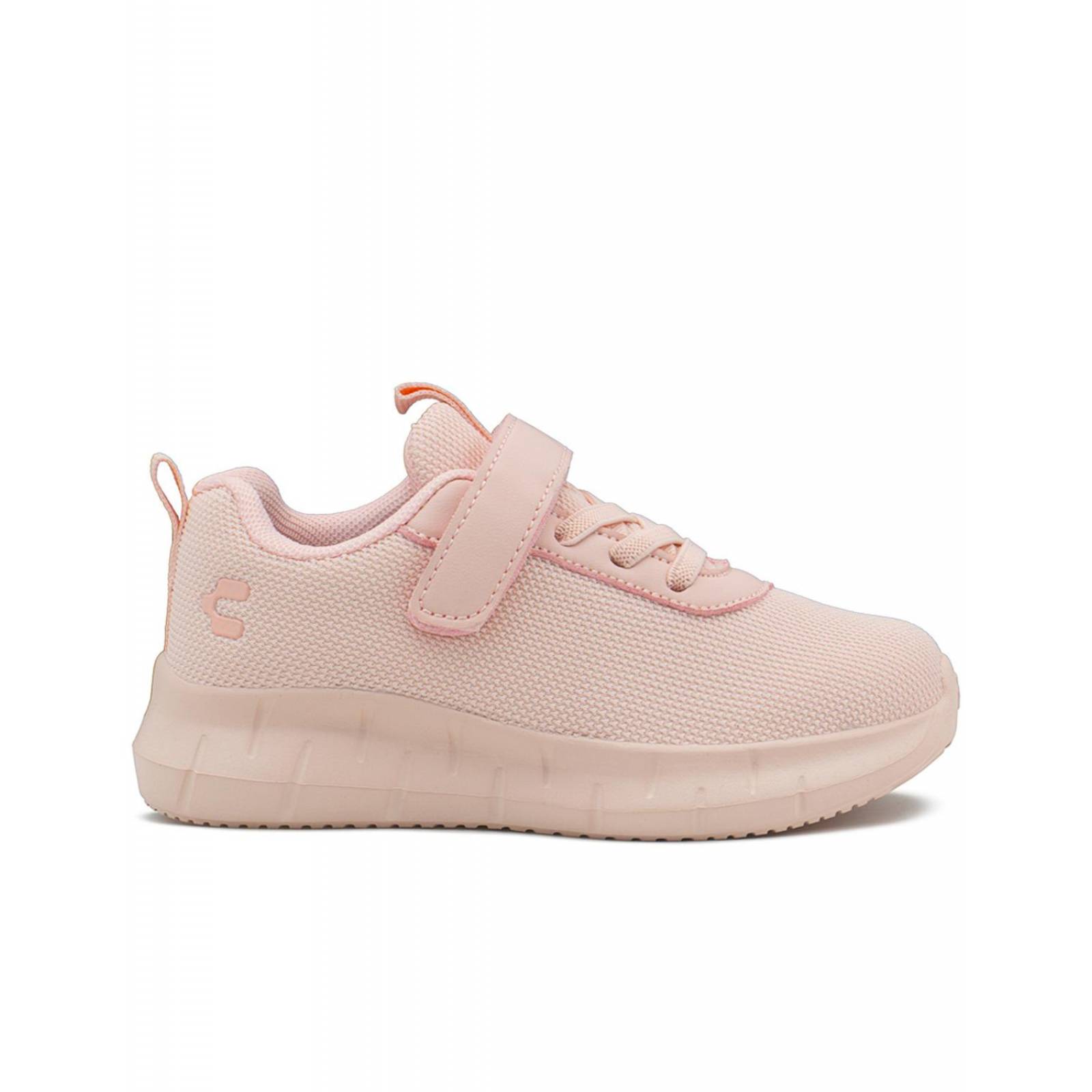 Tenis Charly Para Niña Ajuste Velcro Suela EVA Running Rosa 