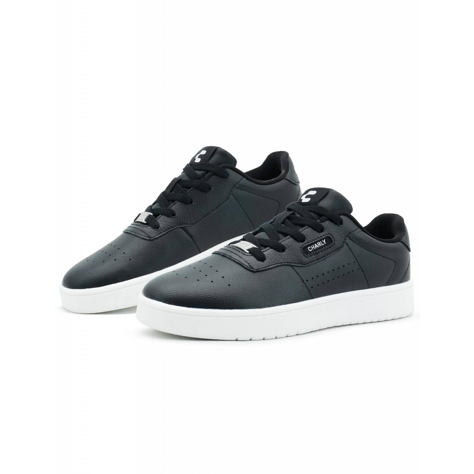Tenis Charly Para Dama Estilo Casuales Negro/Blanco 22-27 