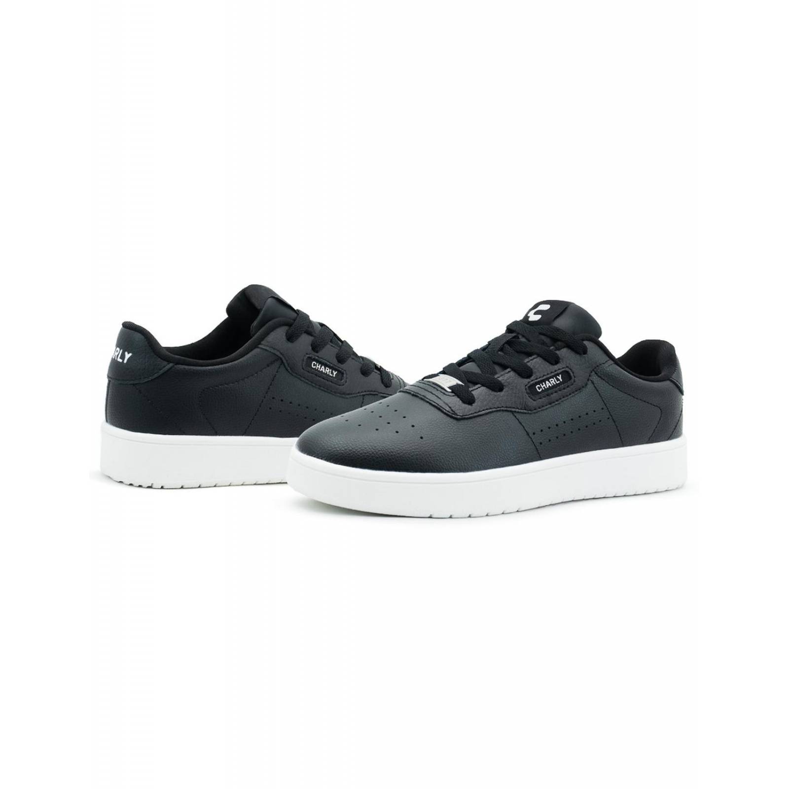 Tenis Charly Para Dama Estilo Casuales Negro/Blanco 22-27 