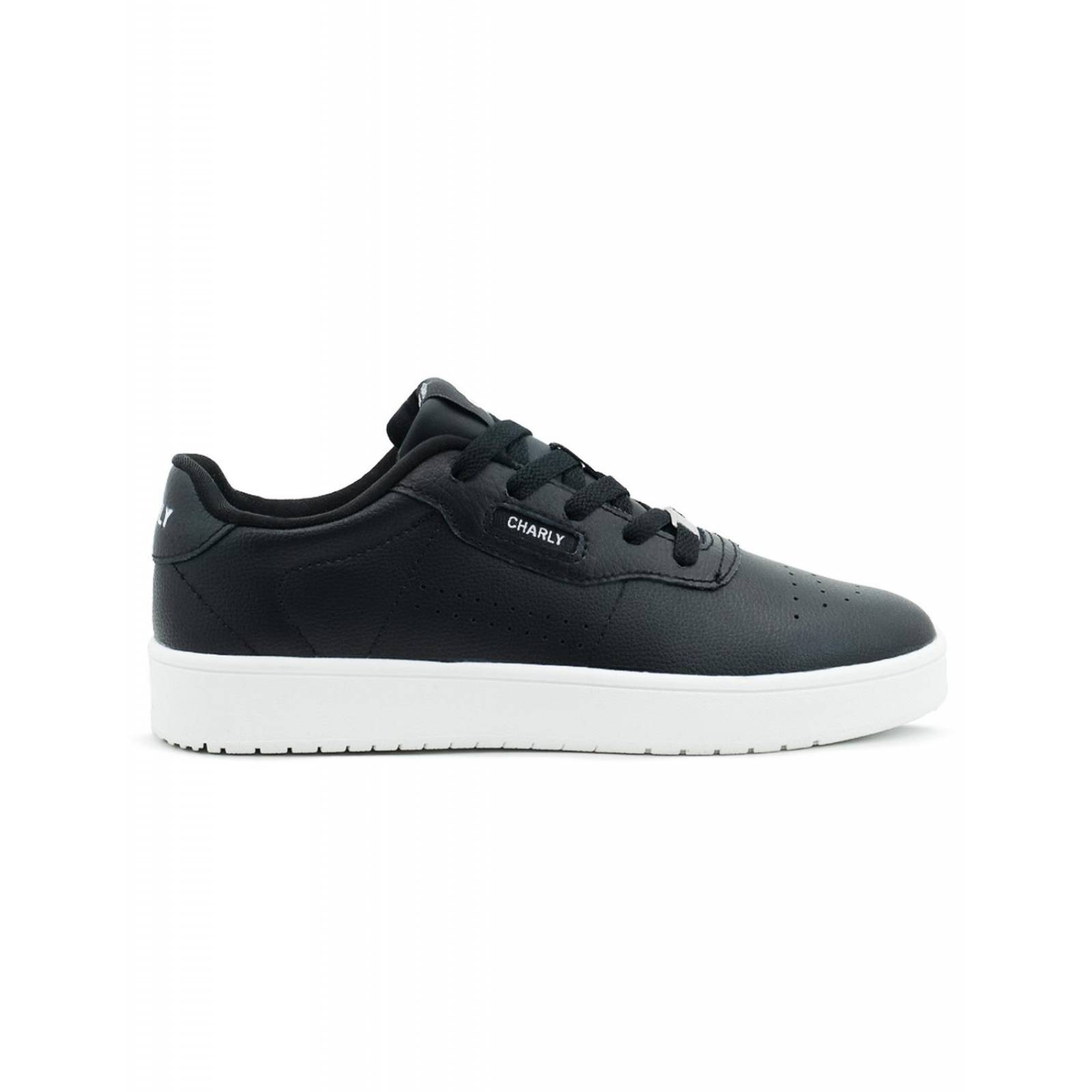 Tenis Charly Para Dama Estilo Casuales Negro/Blanco 22-27 