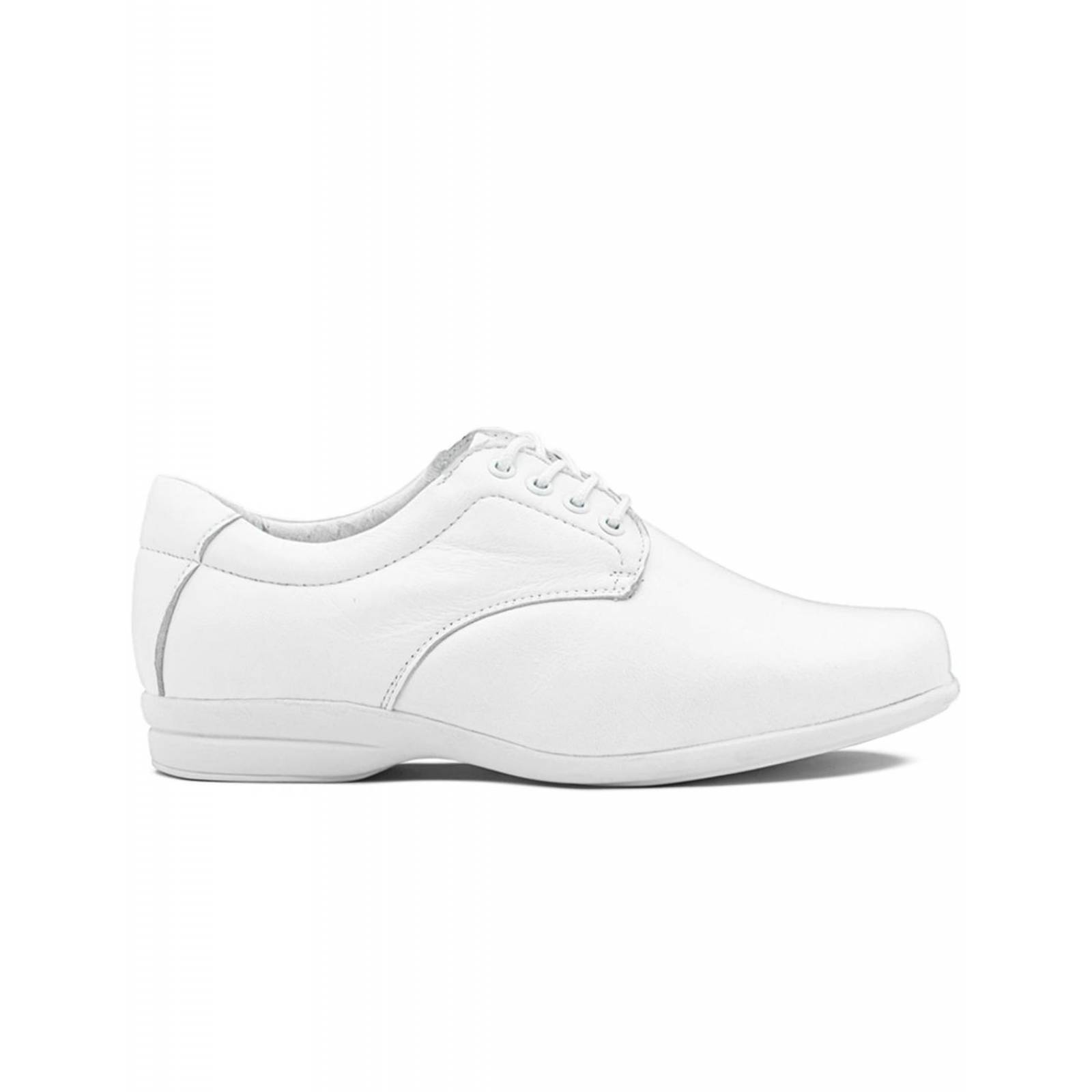 Zapato Derby Mexicana Dama Enfermera Piel Blanco 22-26 
