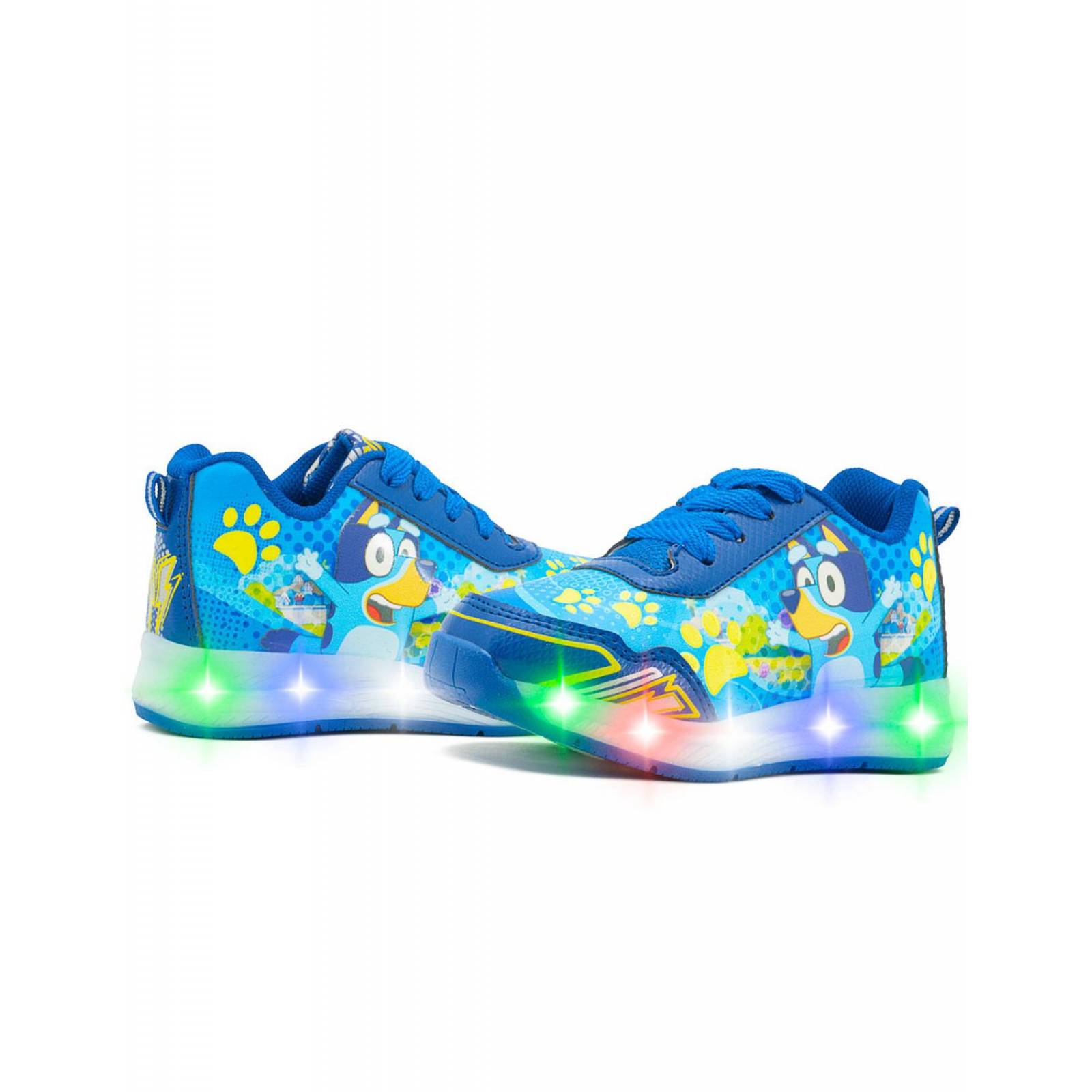 Tenis Luces Little Kids Para Niño De Blue y Bingo Cachorros 