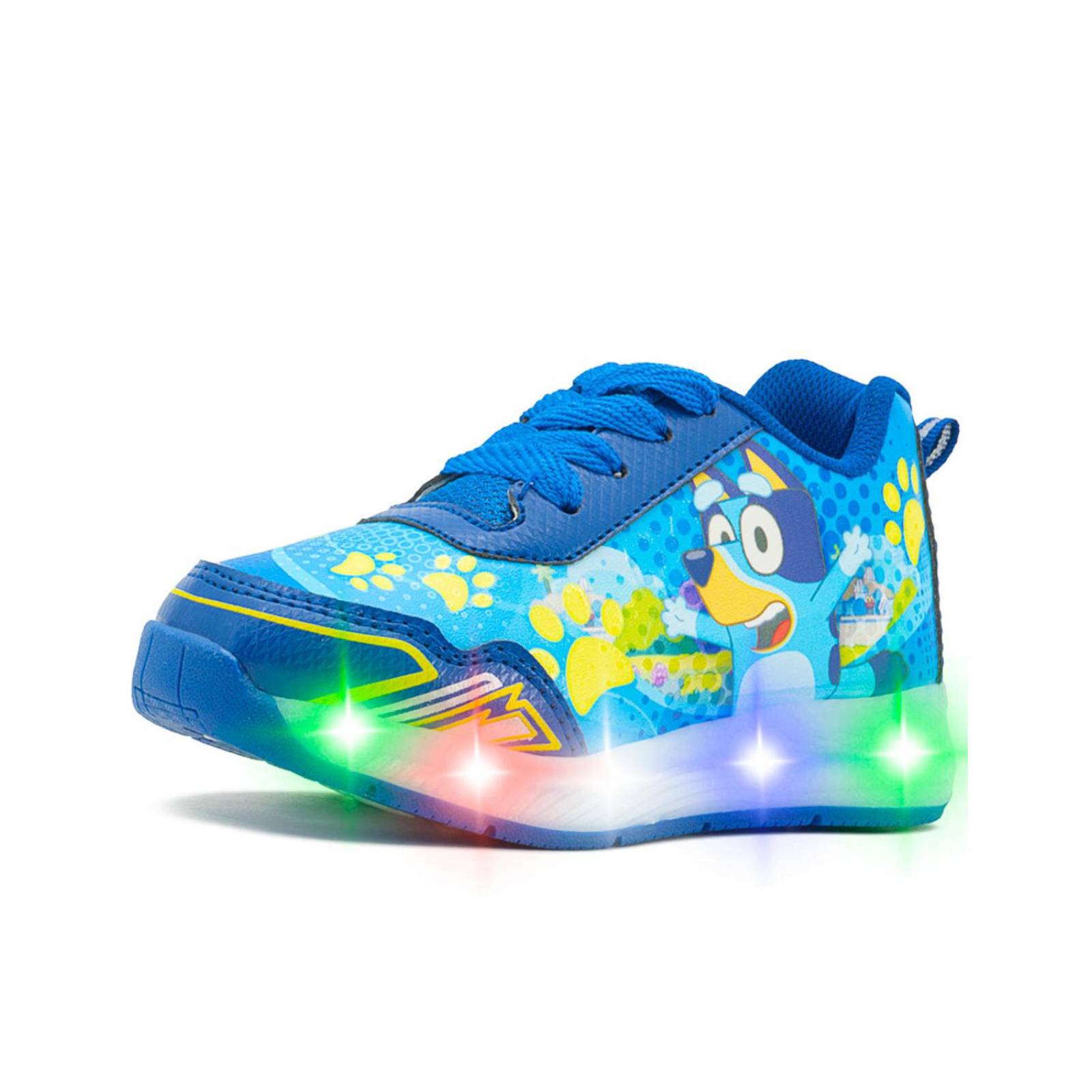Tenis Luces Little Kids Para Niño De Blue y Bingo Cachorros 