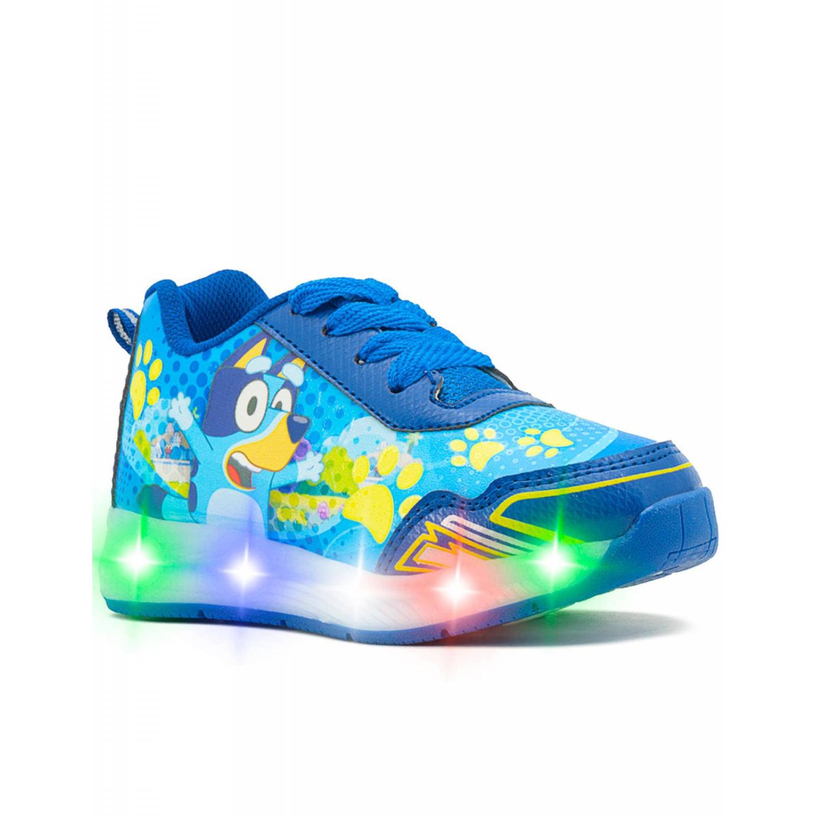 Tenis Luces Little Kids Para Niño De Blue y Bingo Cachorros 