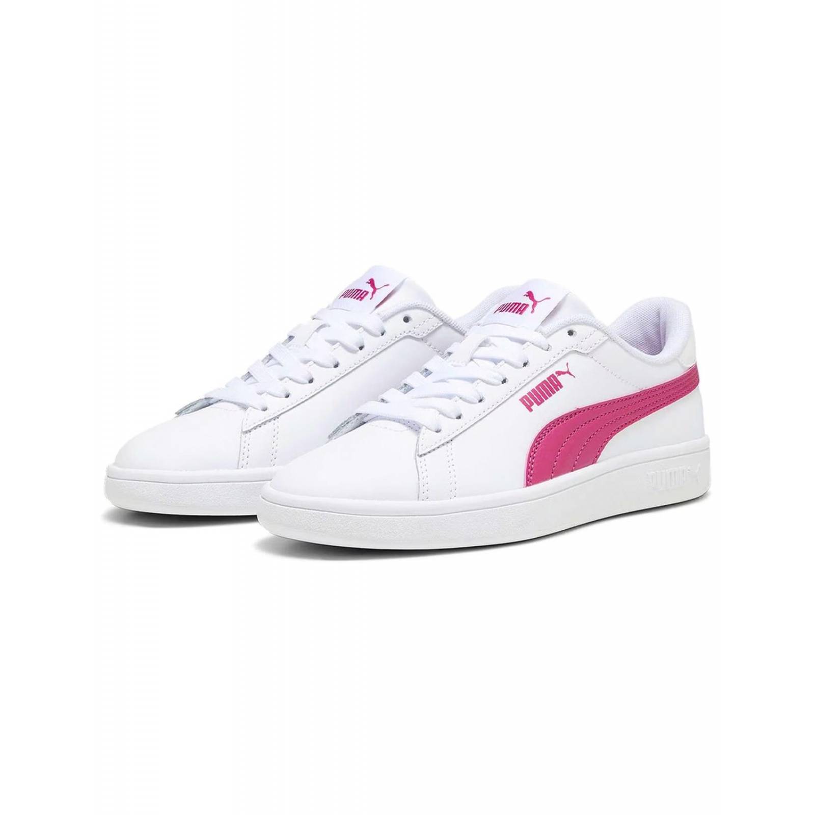 Tenis Puma Smash Dama Casual Deportivos Blanco/Fiusha 22-25 