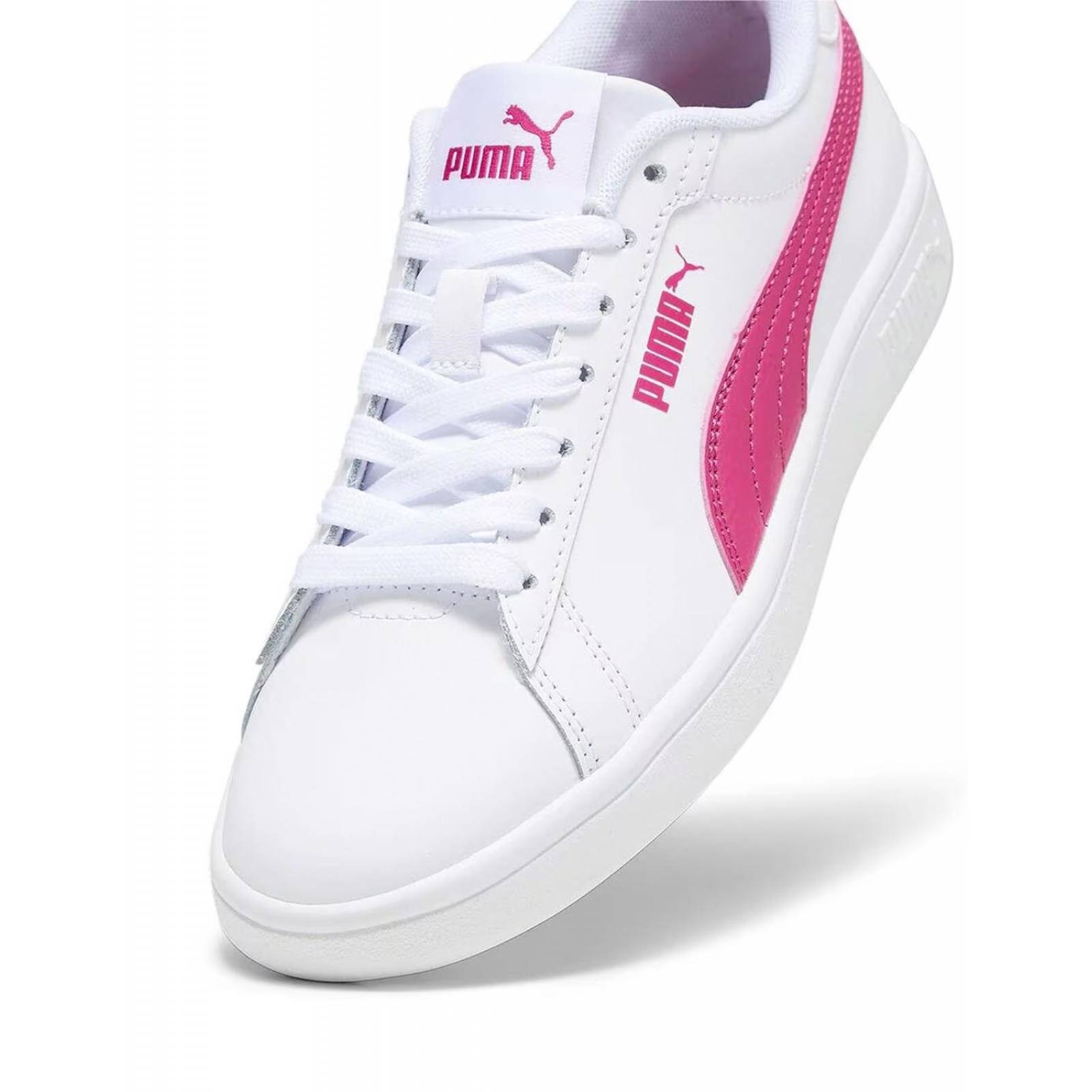 Tenis Puma Smash Dama Casual Deportivos Blanco/Fiusha 22-25 