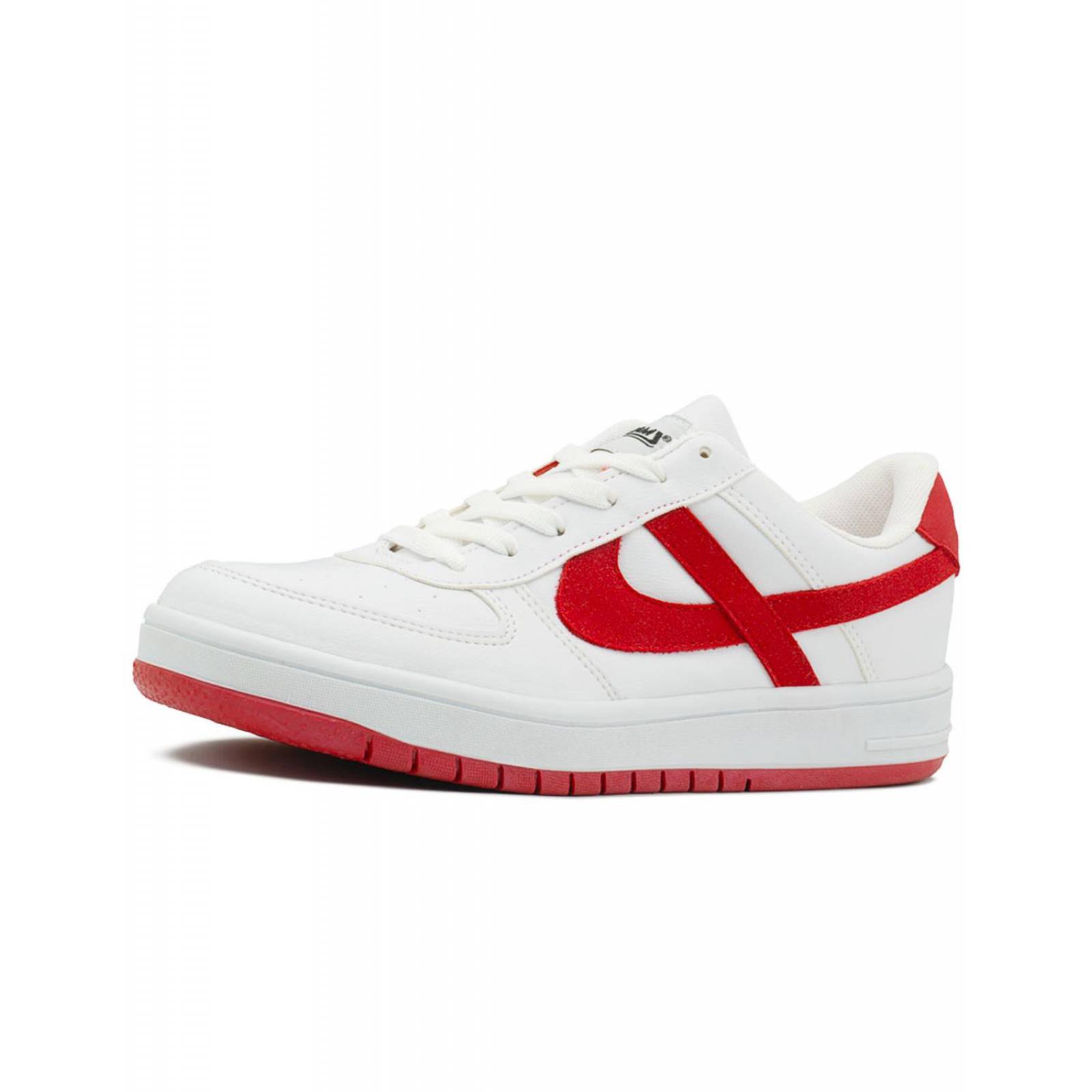 Tenis Panam Para Caballero Casuales Urbano Blanco/Rojo 23-29 