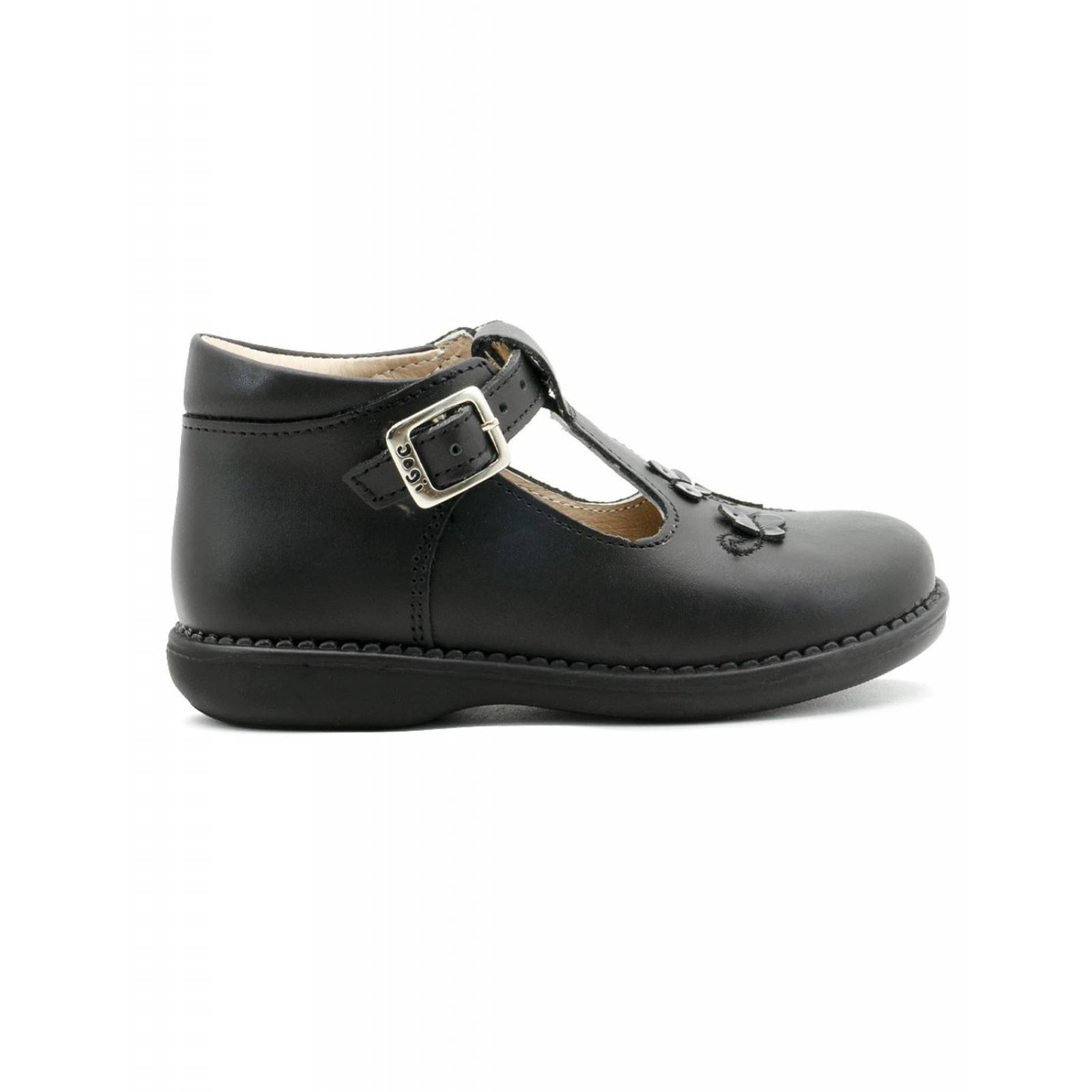 Zapato Dogi Escolar Para Niña Ajuste T Piel Elegantes Negro 