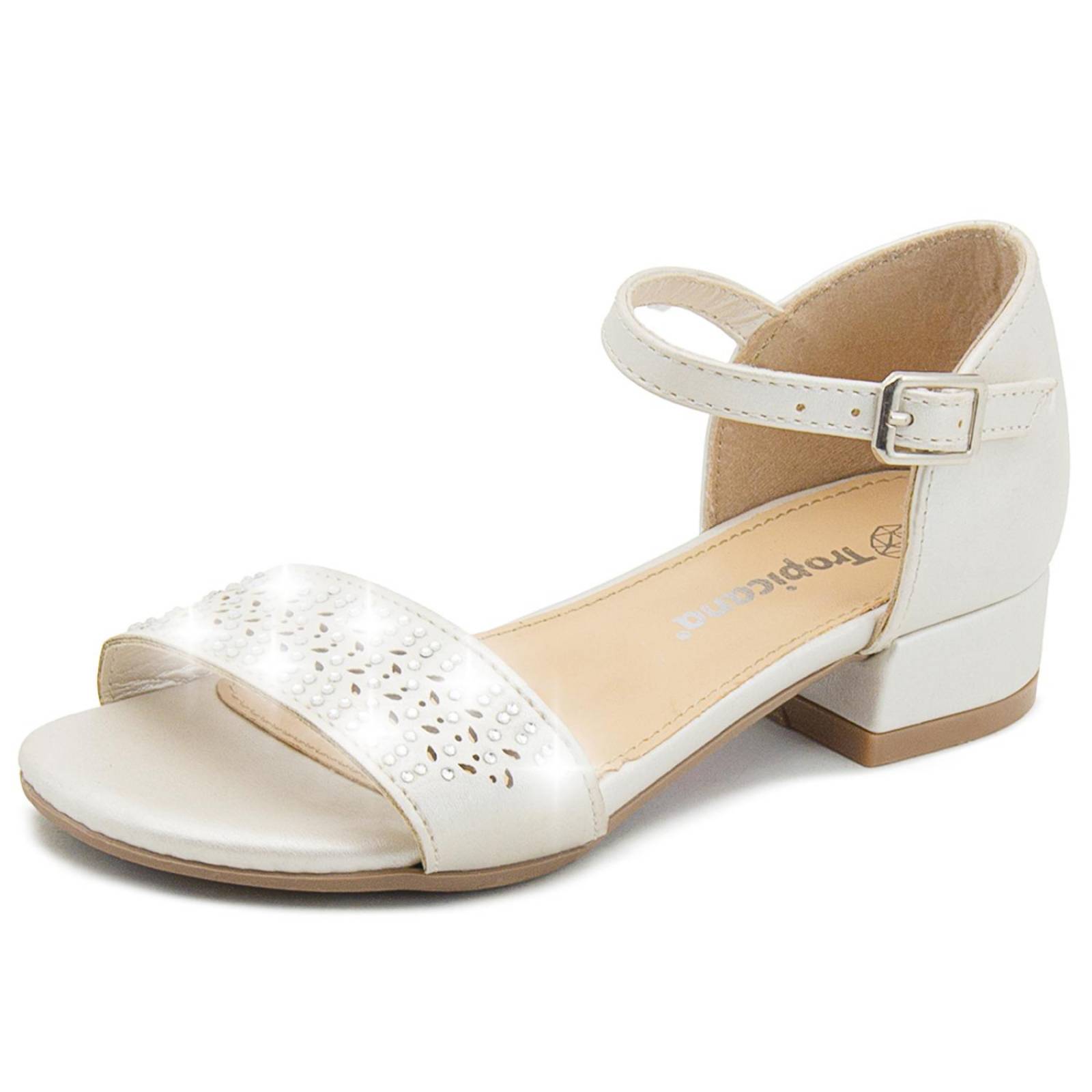 Zapatillas Tropicana Para Dama Casuales Color Perla 18-26 