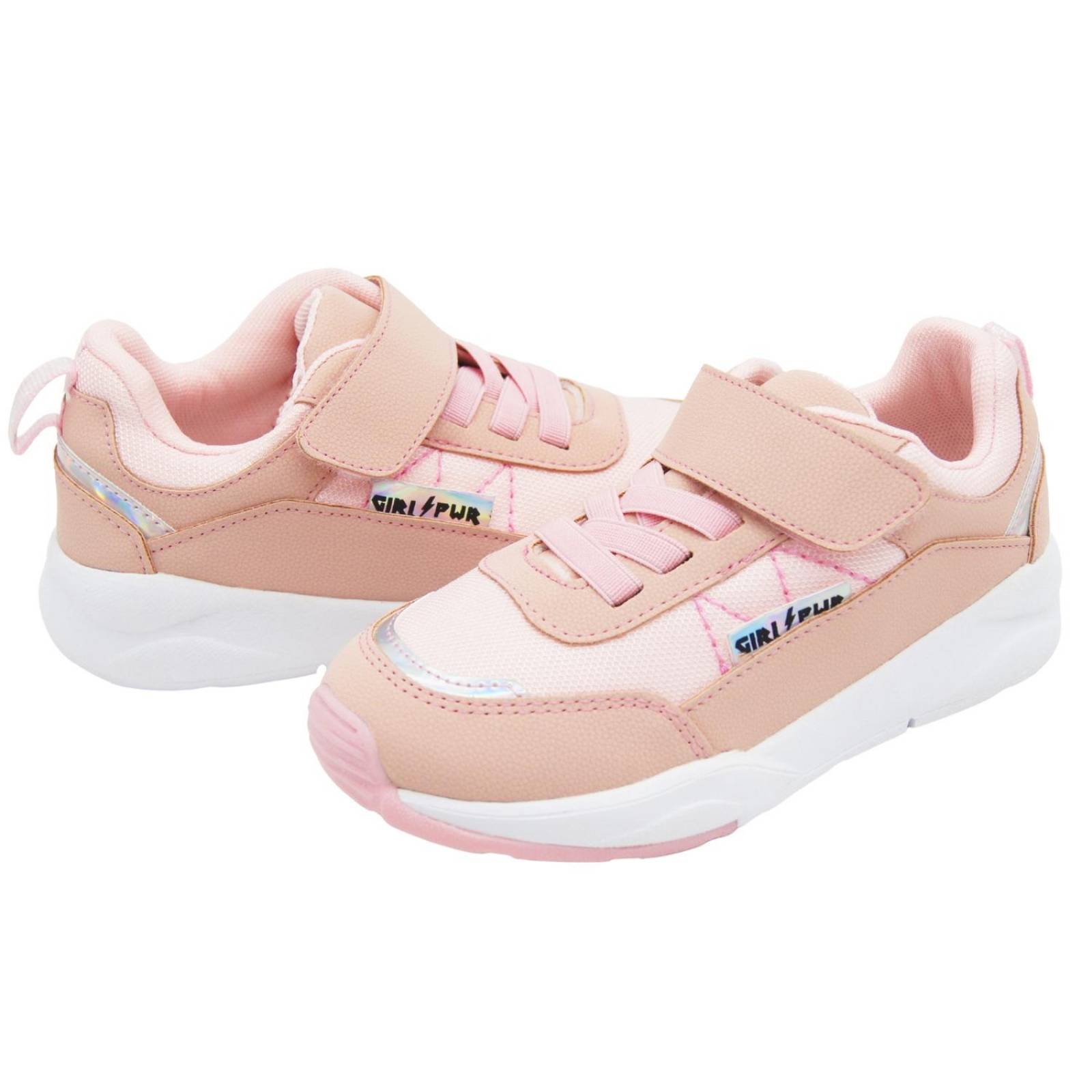 Tenis Tropicana Para Niña Con Puntera Velcro Rosa Pastel