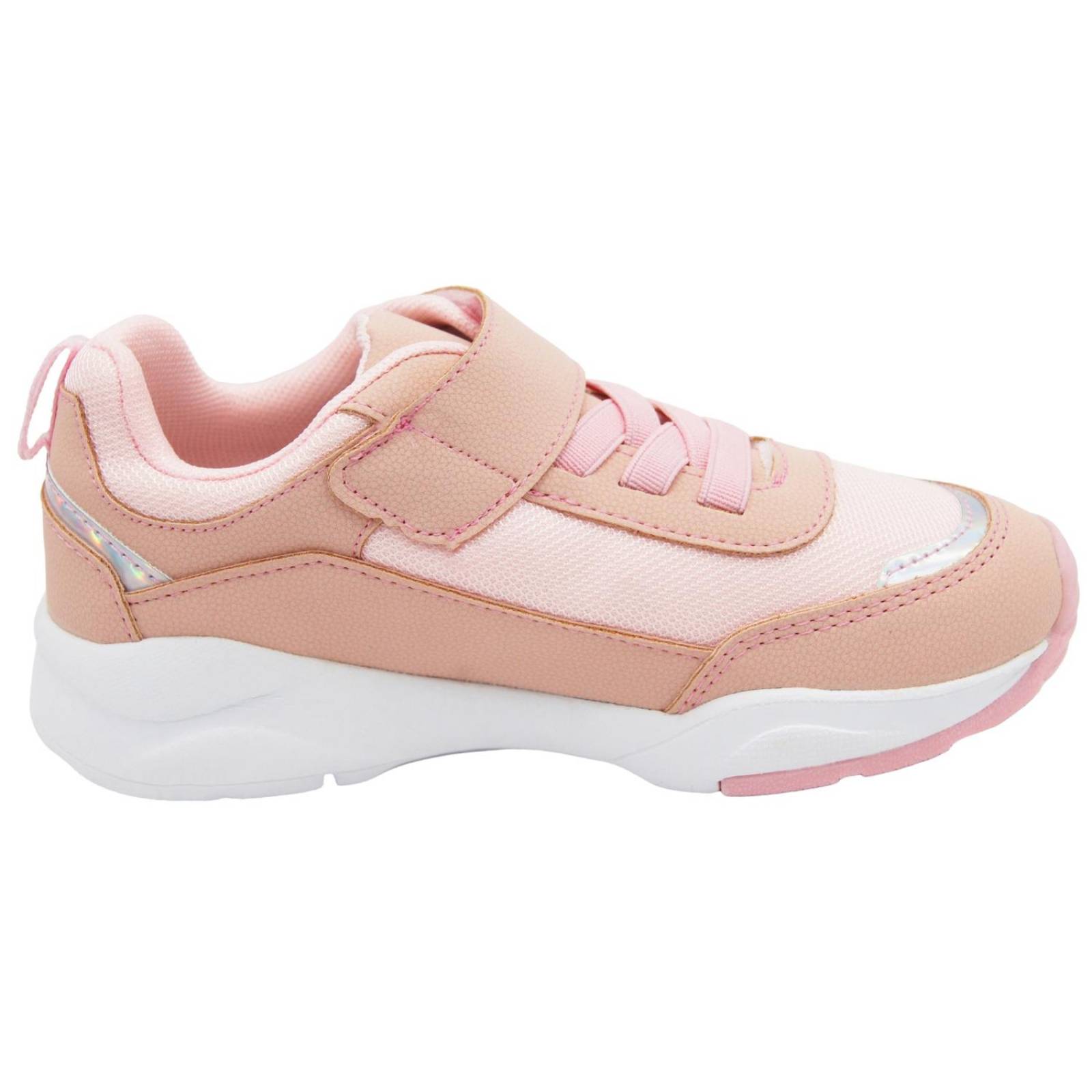 Tenis Tropicana Para Niña Con Puntera Velcro Rosa Pastel