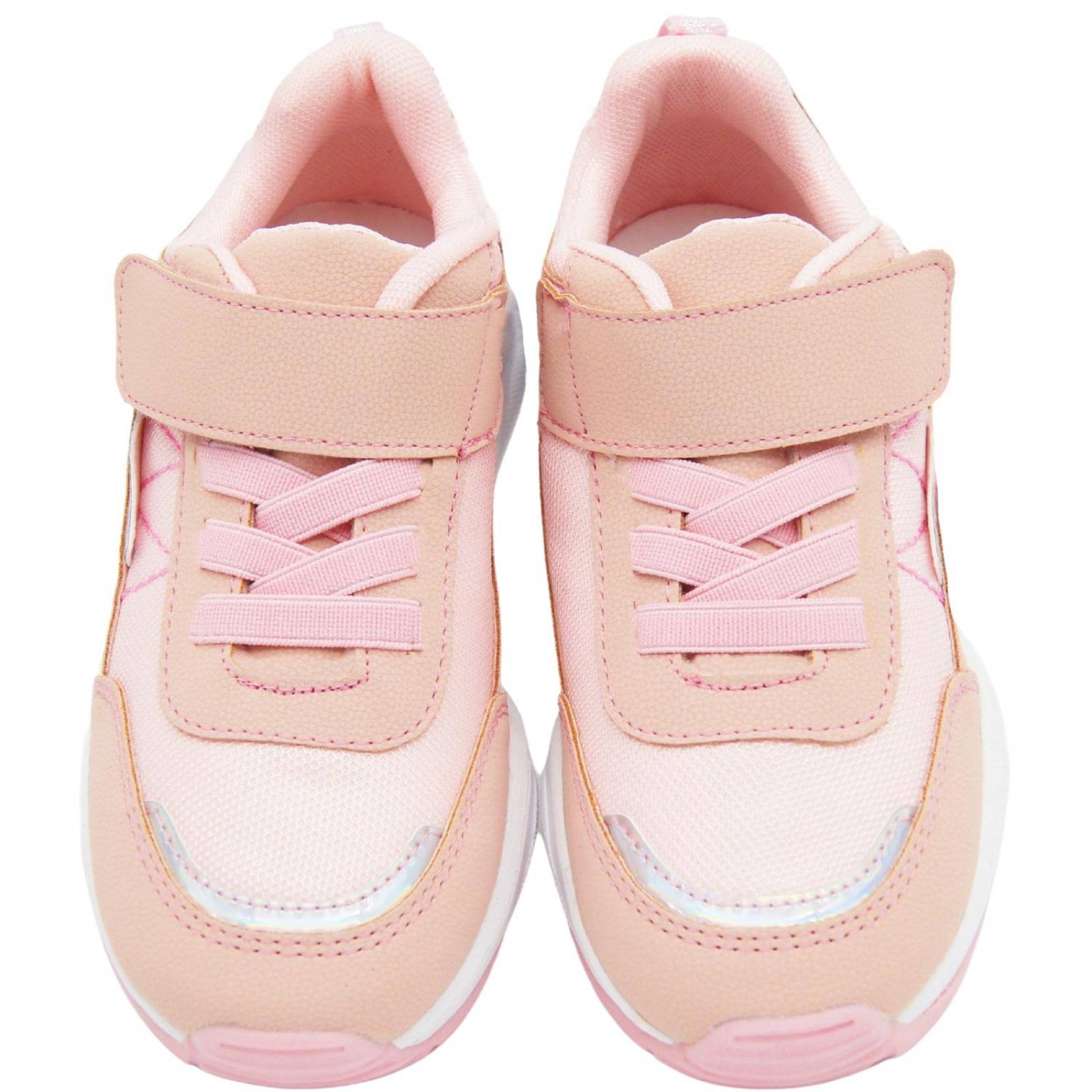 Tenis Tropicana Para Niña Con Puntera Velcro Rosa Pastel