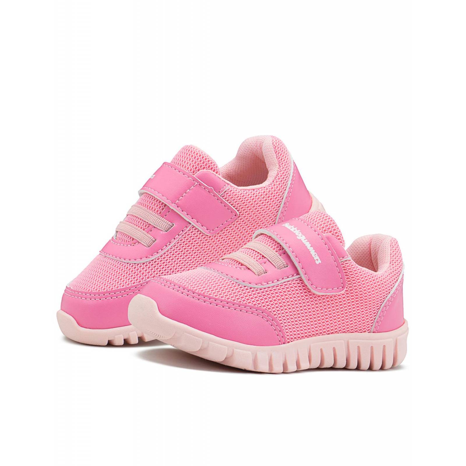 Tenis Bubble Gummers Hit Para Niña Ajuste Velco En Rosa Pop 
