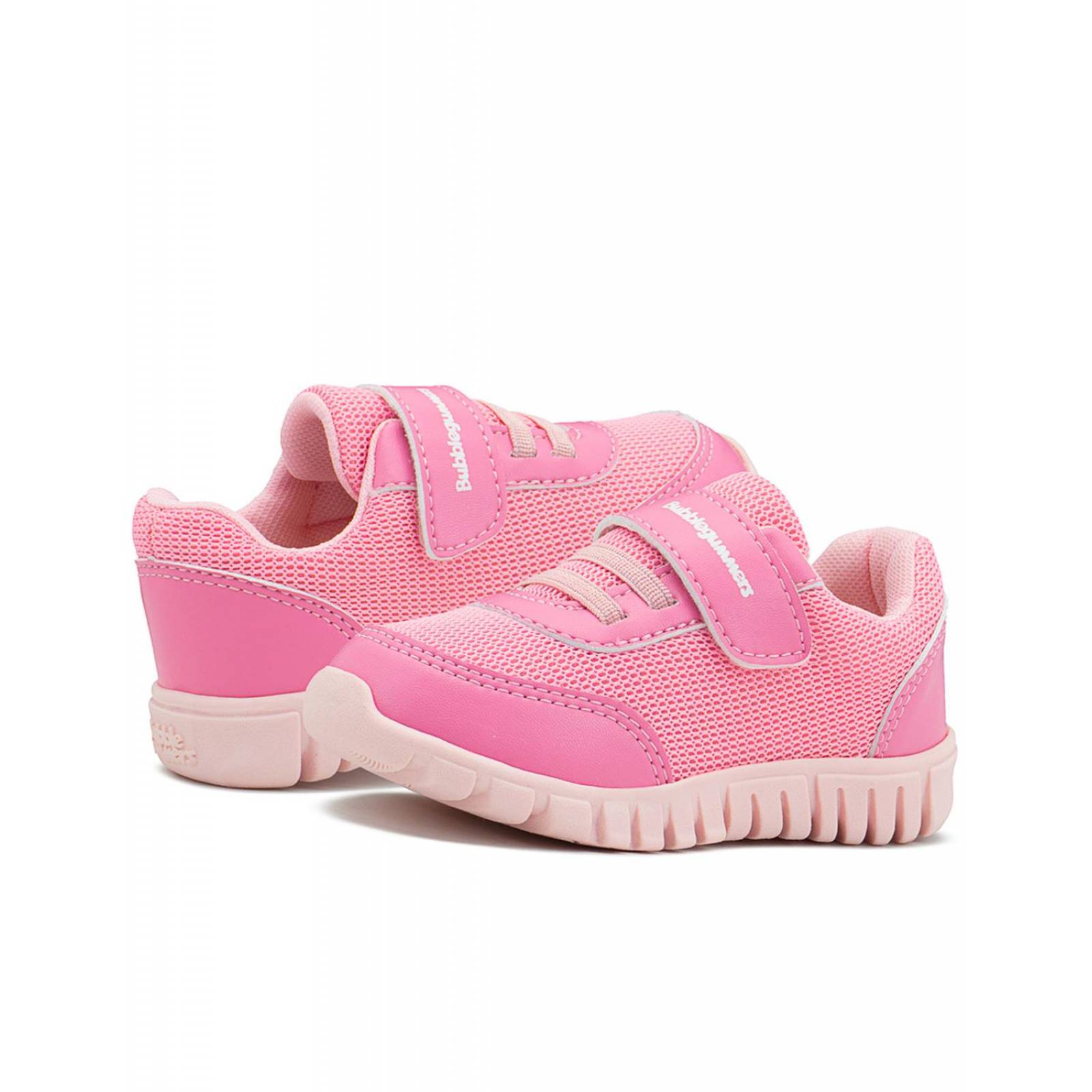 Tenis Bubble Gummers Hit Para Niña Ajuste Velco En Rosa Pop 