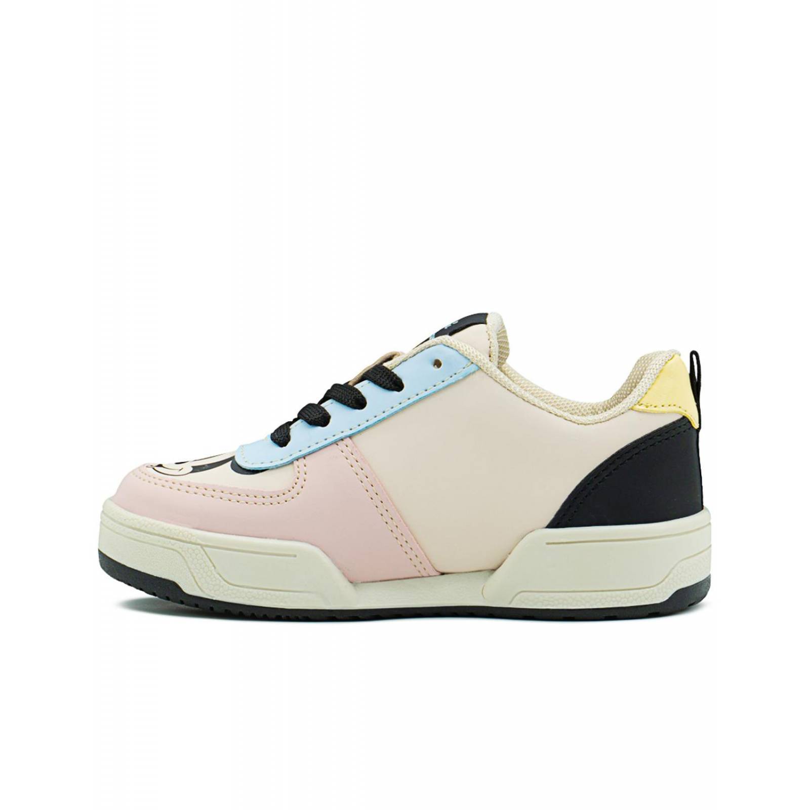 Tenis Tropicana Para Niña Minnie Mouse Casual En Beige Claro 