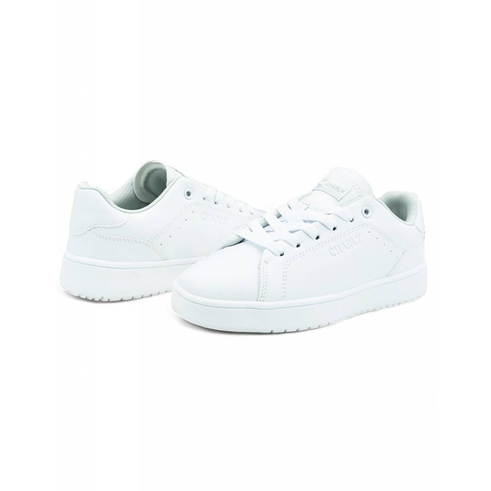 Elegante Tenis Charly Estilo Urbano Casual Para Dama Blanco 