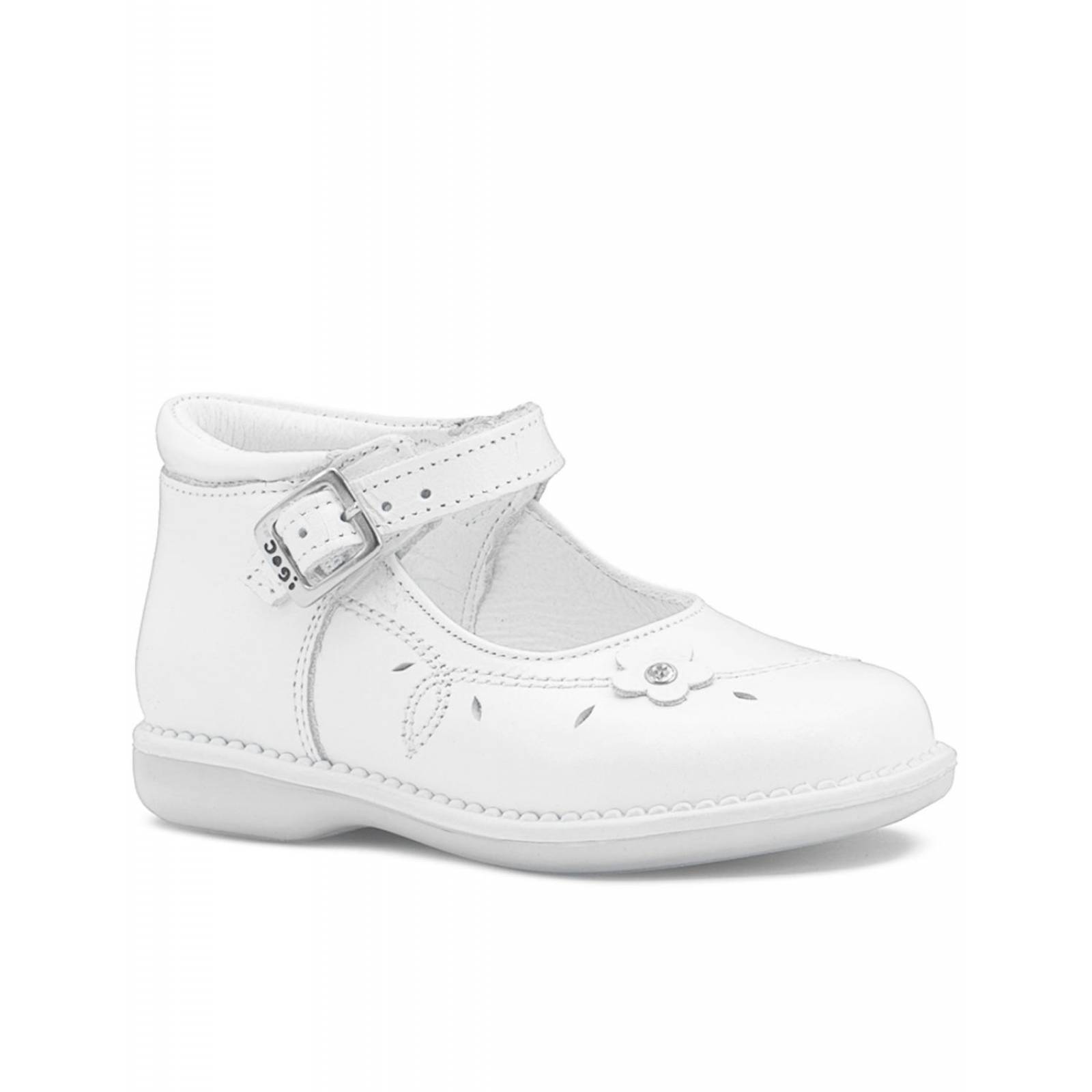 Zapato Preandante Dogi Para Niña Primeros Pasos Piel Blanco 