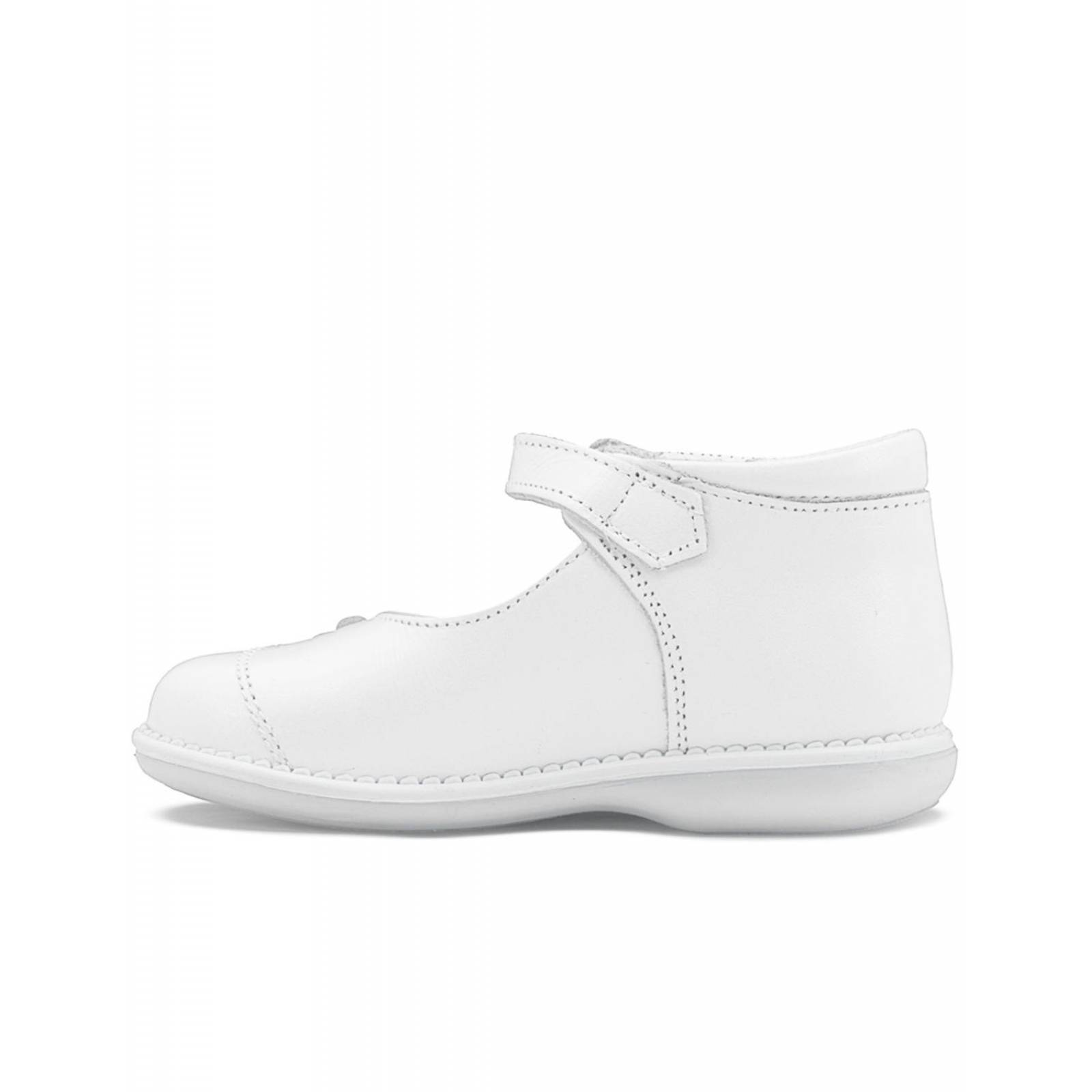 Zapato Preandante Dogi Para Niña Primeros Pasos Piel Blanco 