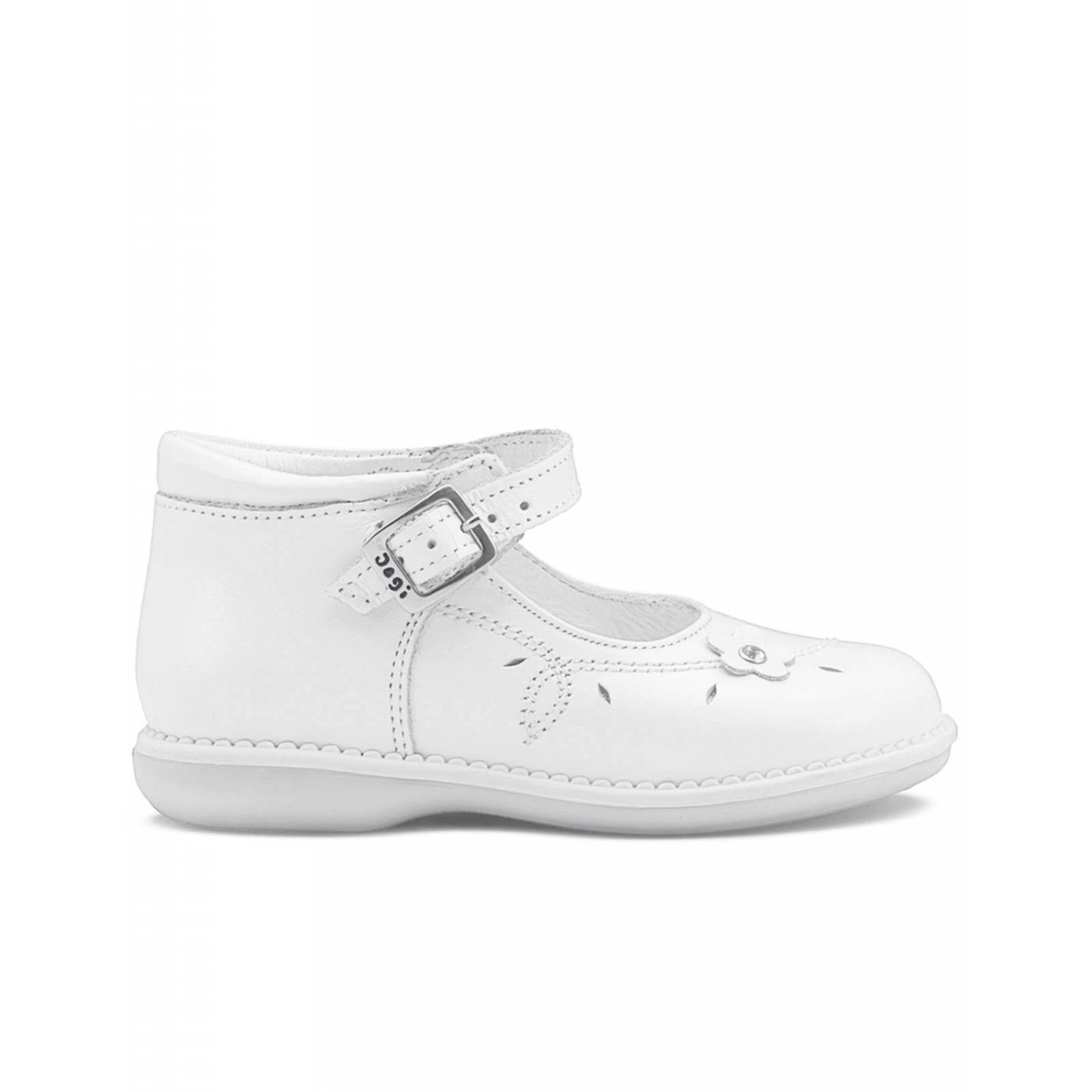 Zapato Preandante Dogi Para Niña Primeros Pasos Piel Blanco 