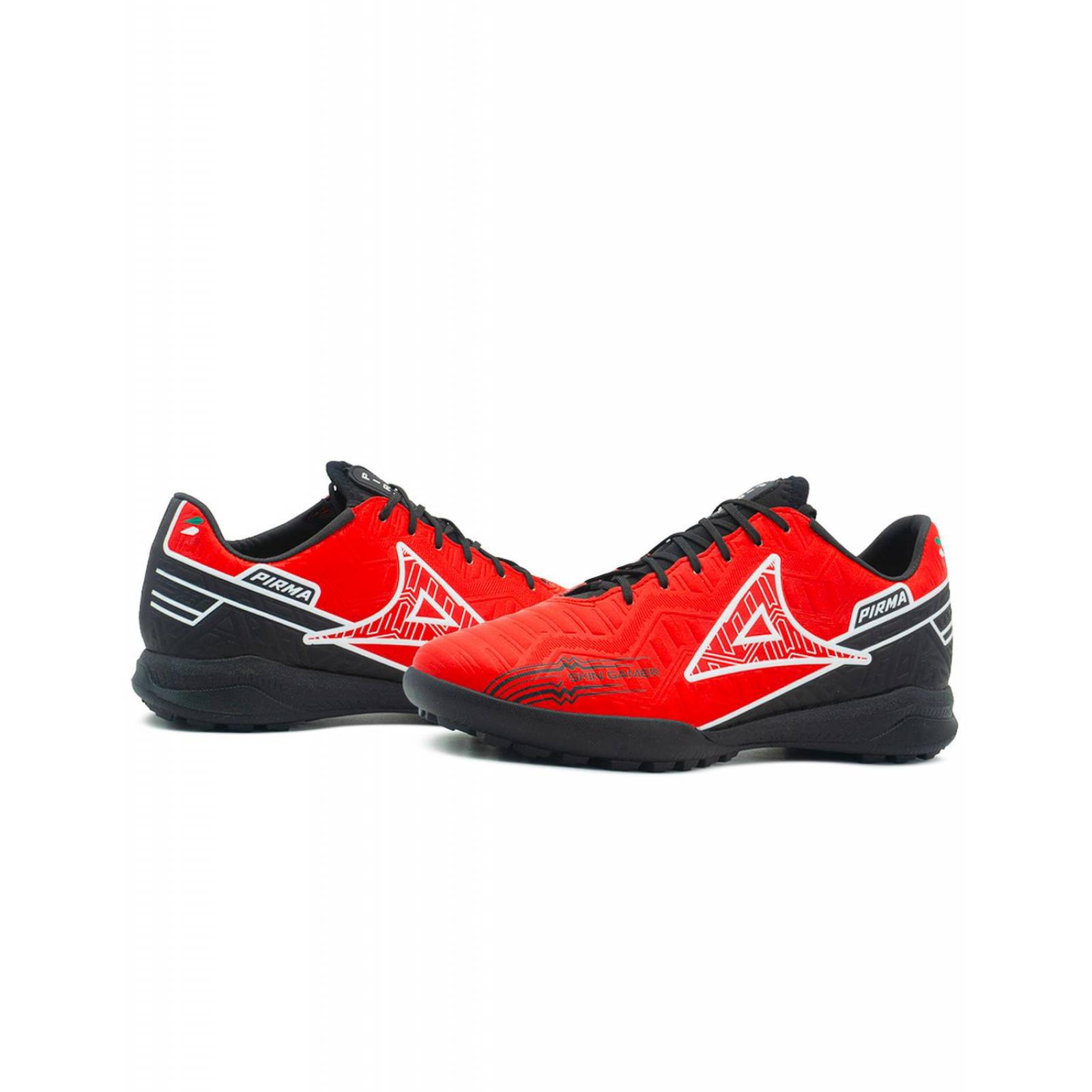 Tenis Pirma Para Niño Fútbol Soccer Tachos Rojo/Negro 15-21 