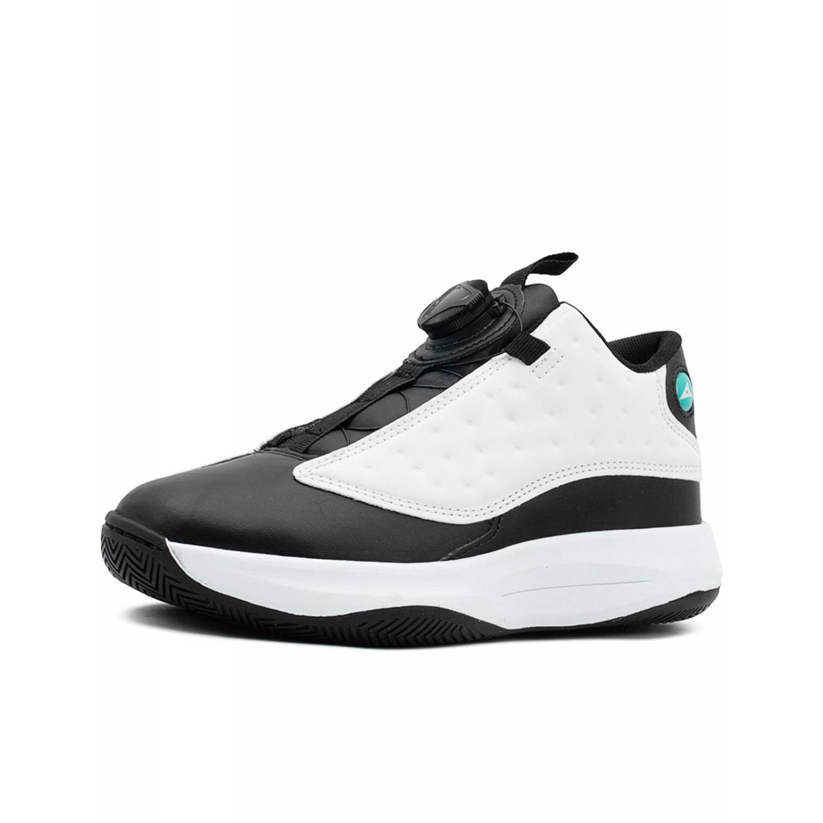 Tenis Pirma Para Niño Deportivo Basquetbol Blanco/Negro 