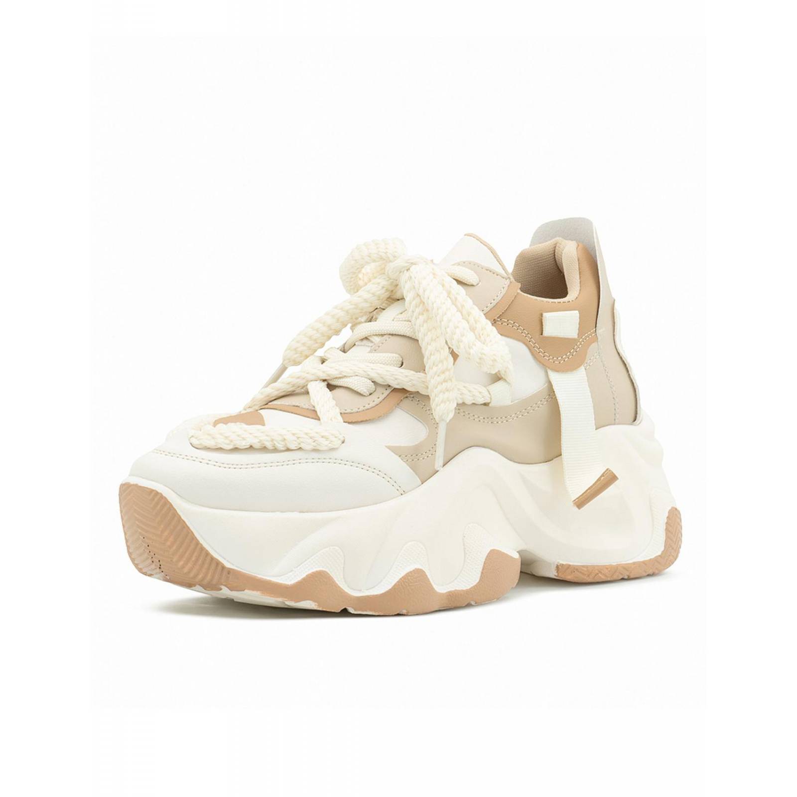 Tenis Dama Suela Chunky Color Camel Moda Ligeros Originales 