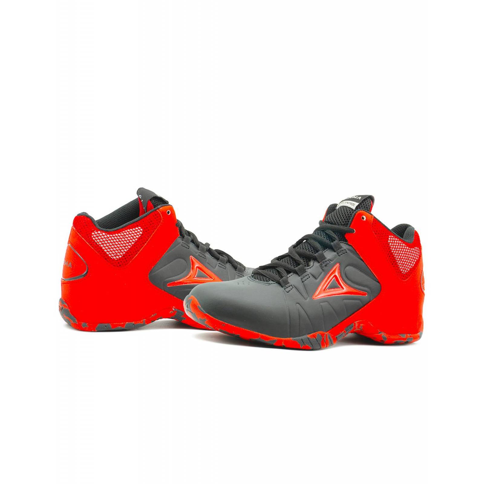 Tenis Pirma Para Hombre Deportivos Basquetbol Negro/Rojo II 