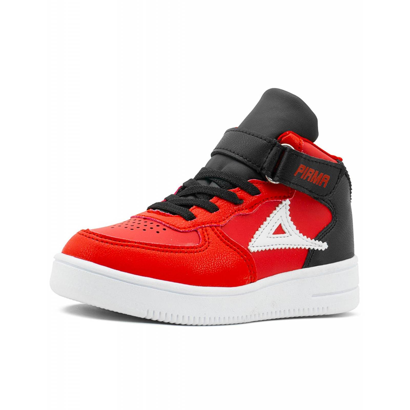 Tenis Pirma Para Niño Urbano Casuales Color Rojo/Negro 