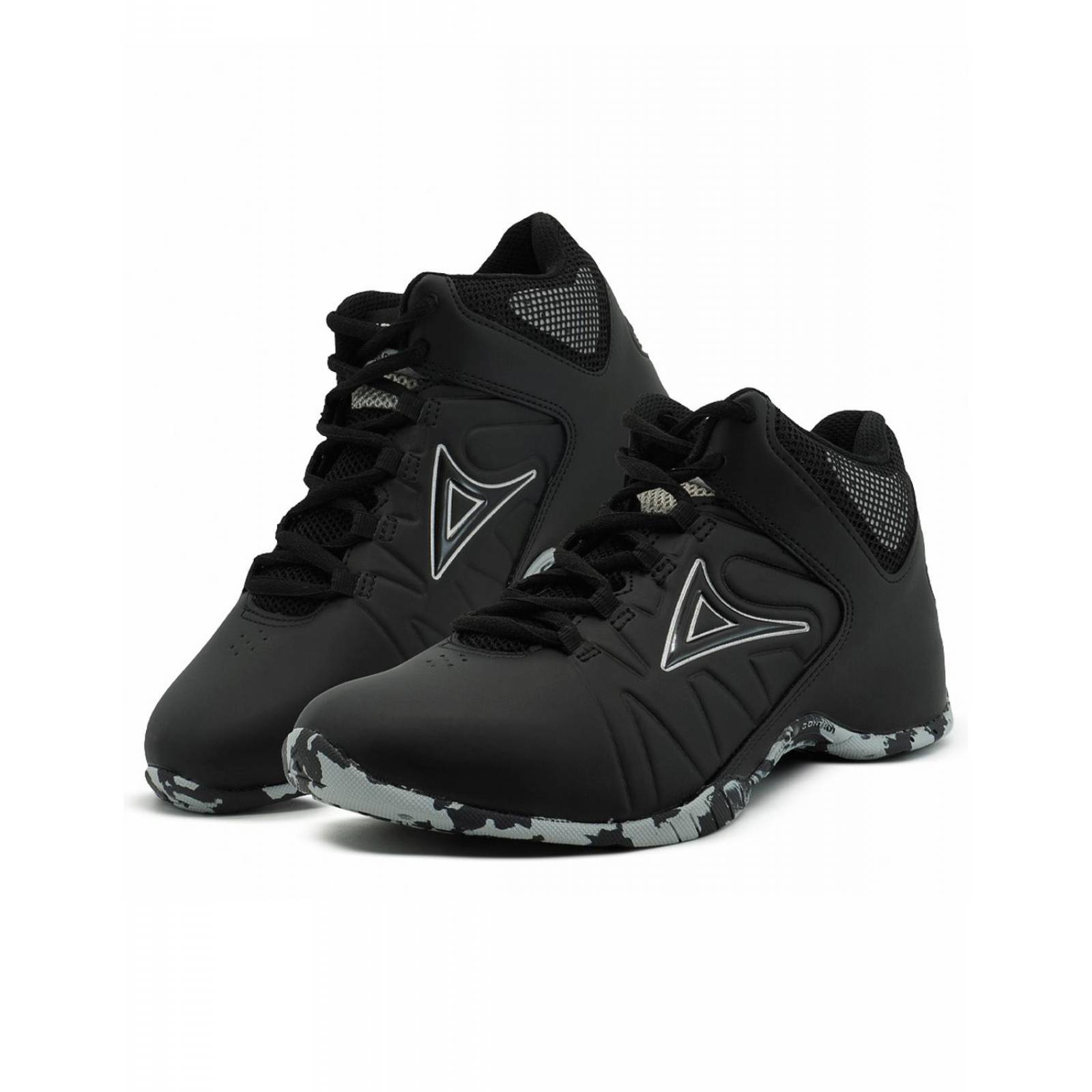 Tenis Bota Pirma Para Hombre Básquetbol Color Negro/Gris 