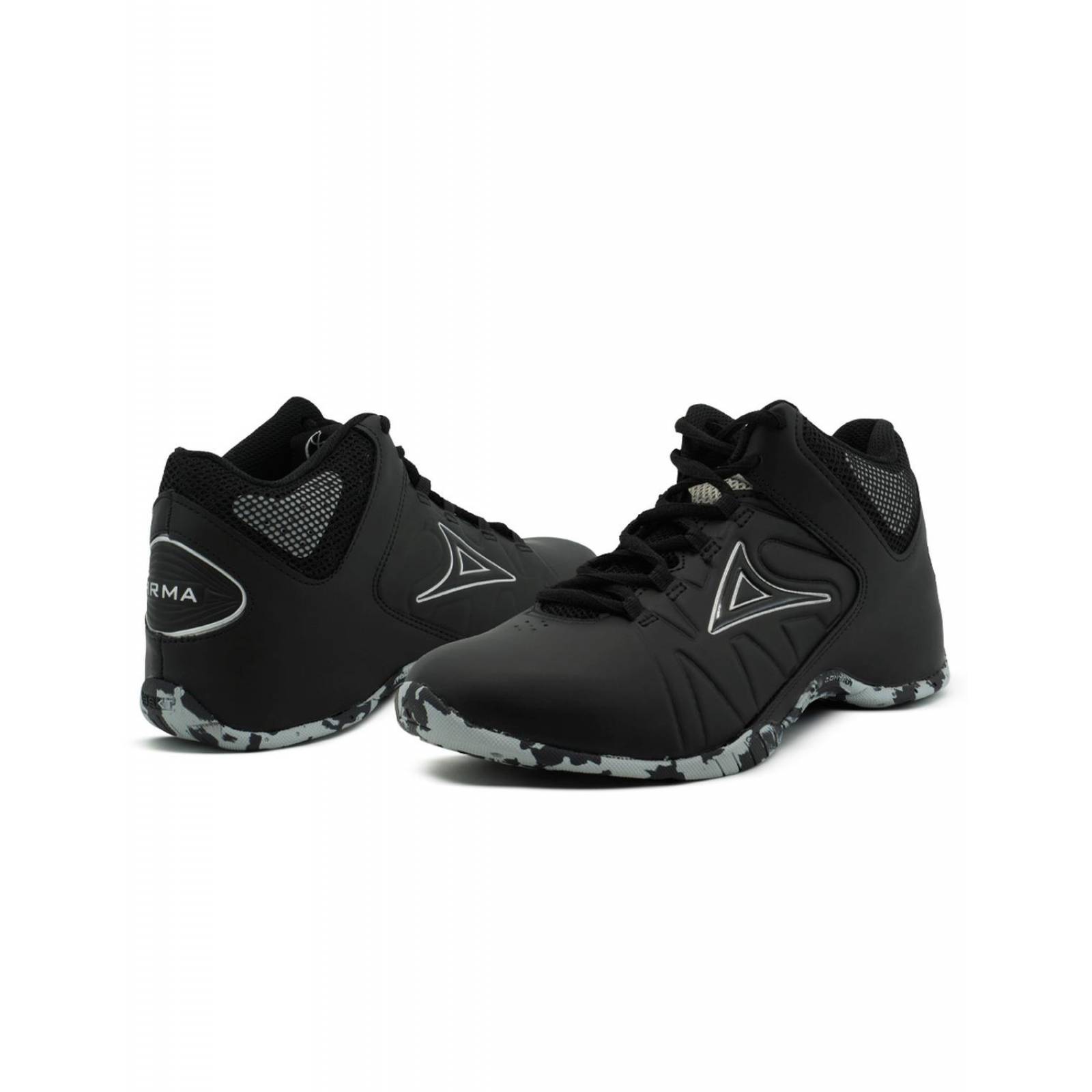 Tenis Bota Pirma Para Hombre Básquetbol Color Negro/Gris 
