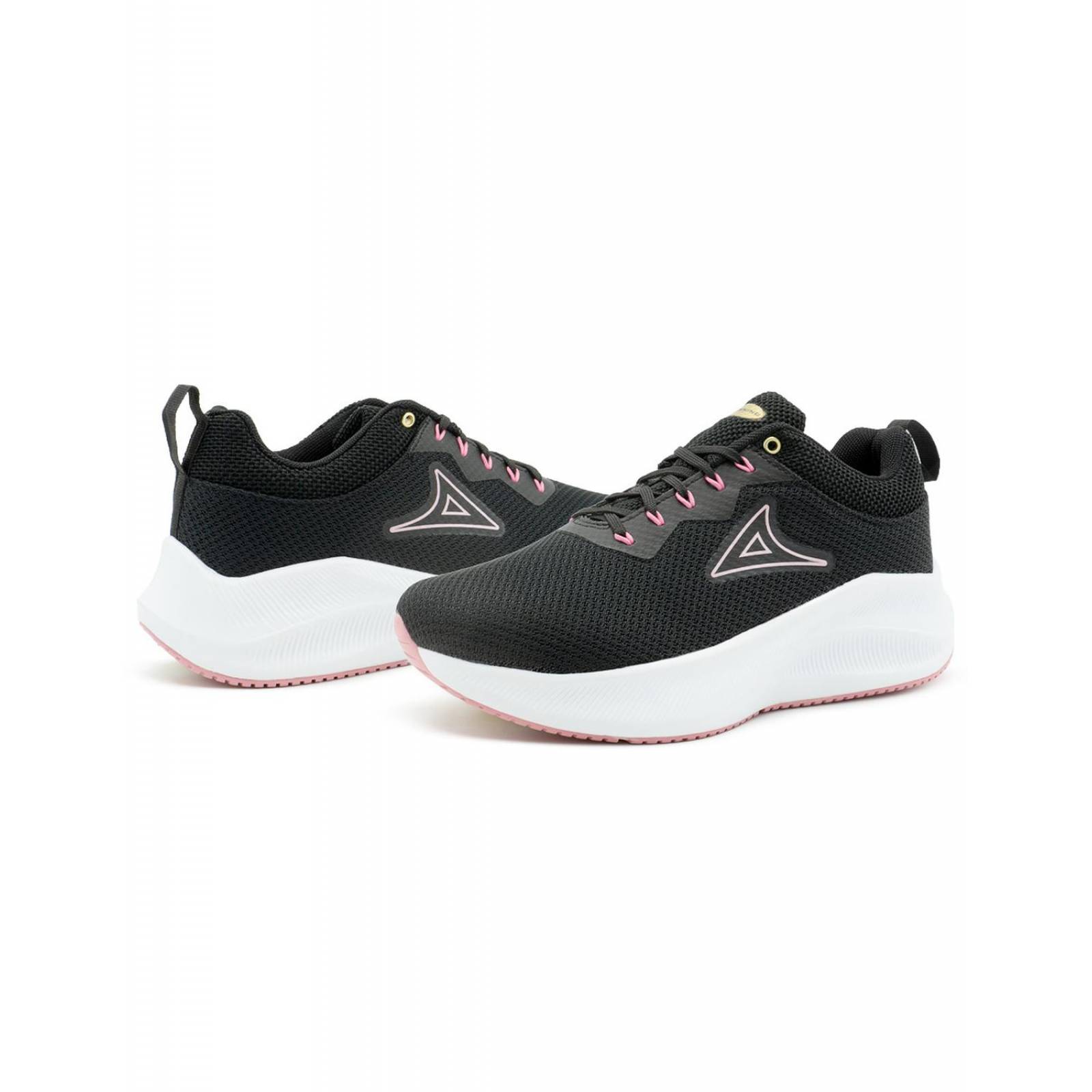 Tenis Running Pirma Para Mujer Suela Eva Color Negro/Rosa 