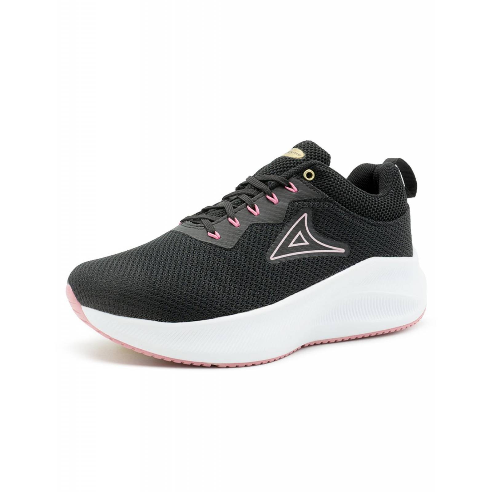 Tenis Running Pirma Para Mujer Suela Eva Color Negro/Rosa 