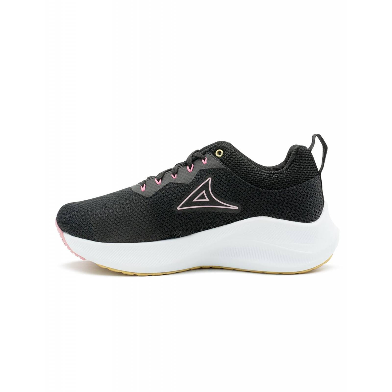 Tenis Running Pirma Para Mujer Suela Eva Color Negro/Rosa 