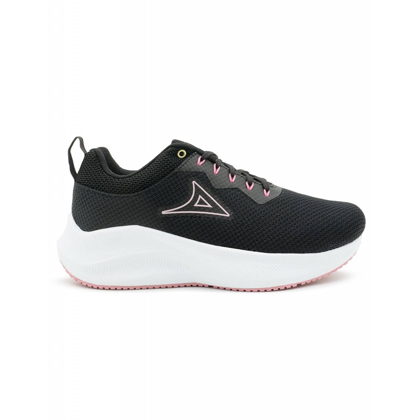 Tenis Running Pirma Para Mujer Suela Eva Color Negro/Rosa 