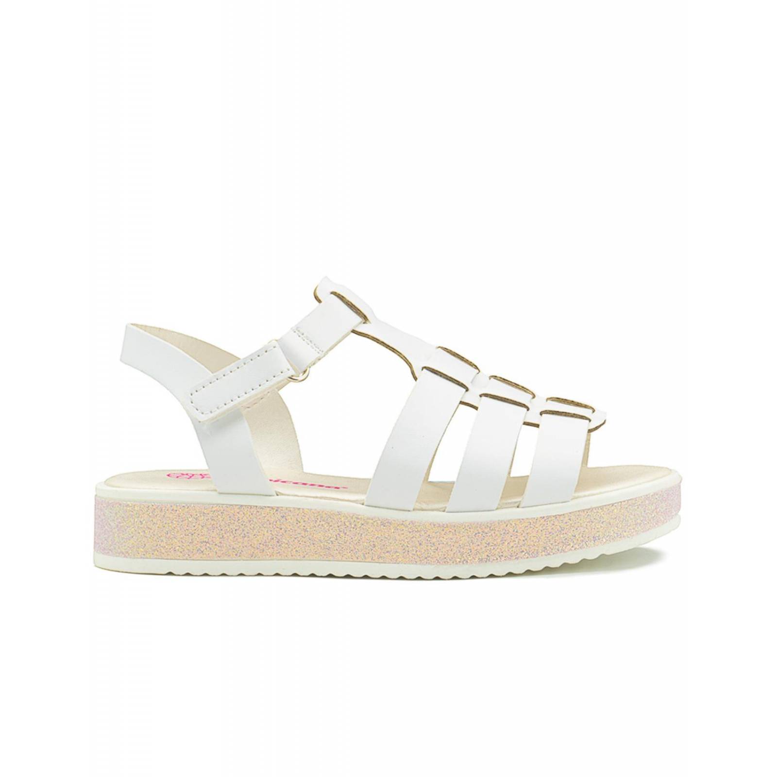 Sandalias Para Niña Tropicana Casuales Moda Color Blanco