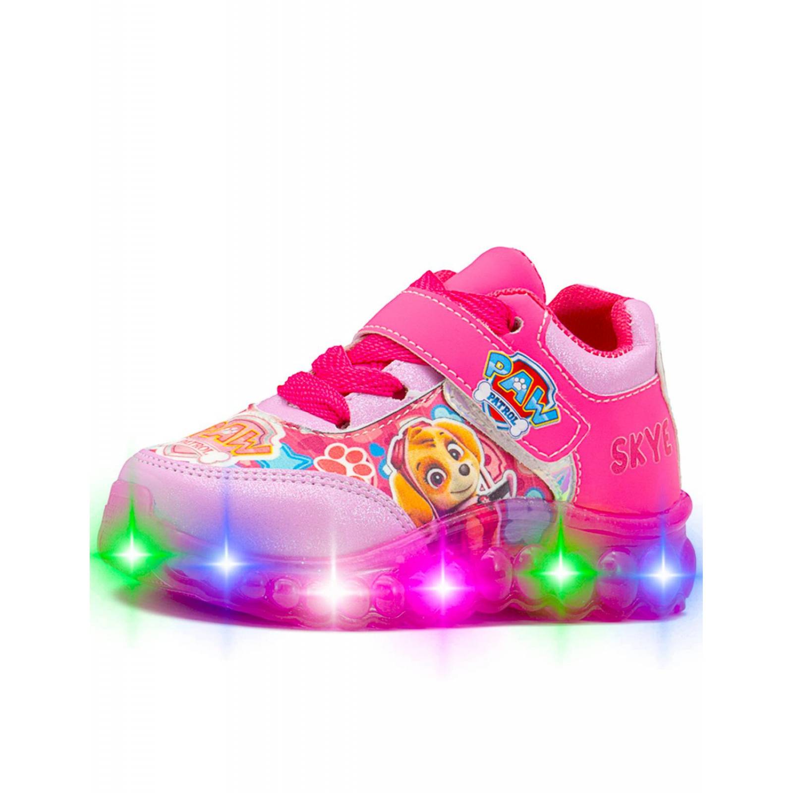 Tenis Con Luz Casuales Para Niñas Paw Patrol Skye Fiusha 