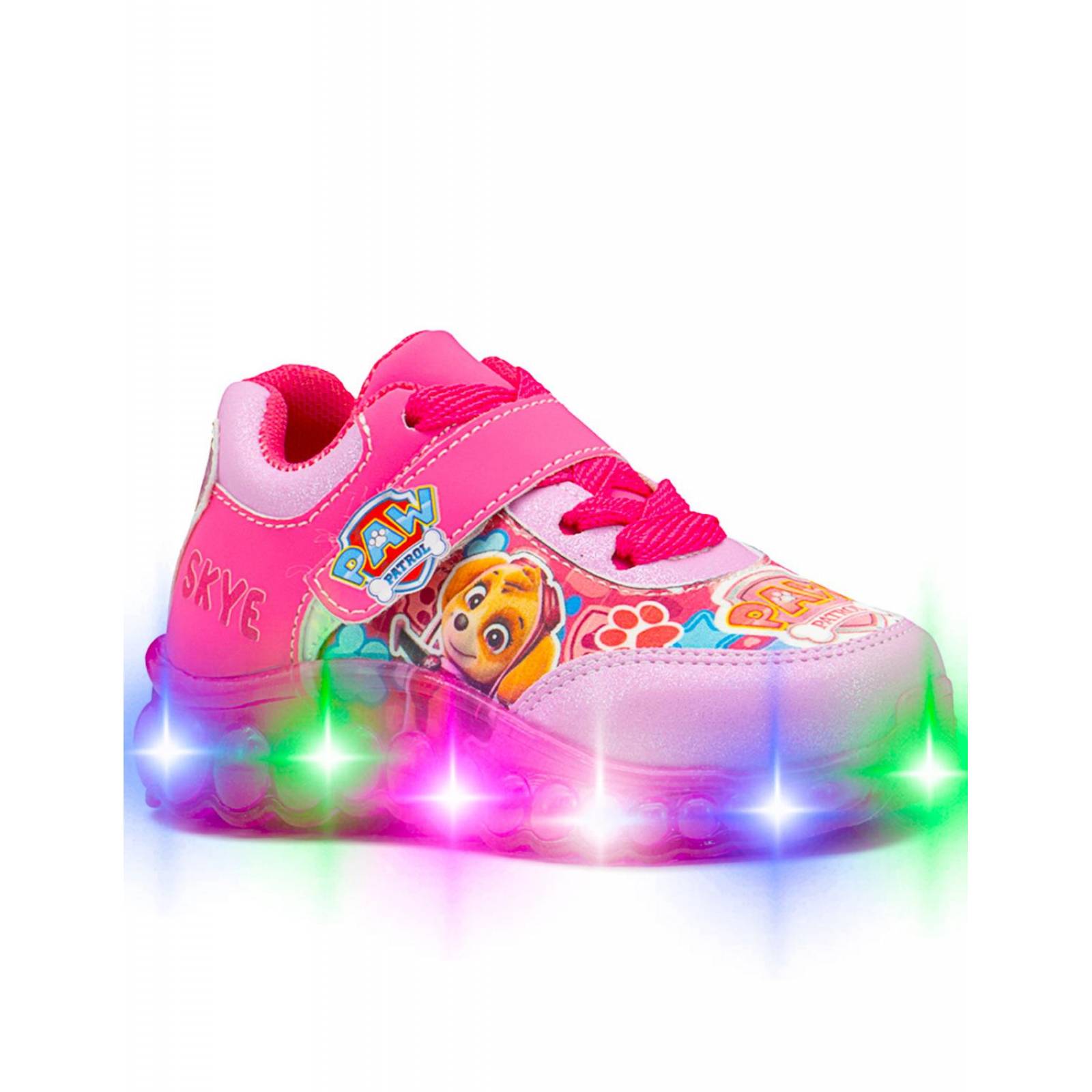 Tenis Con Luz Casuales Para Niñas Paw Patrol Skye Fiusha 