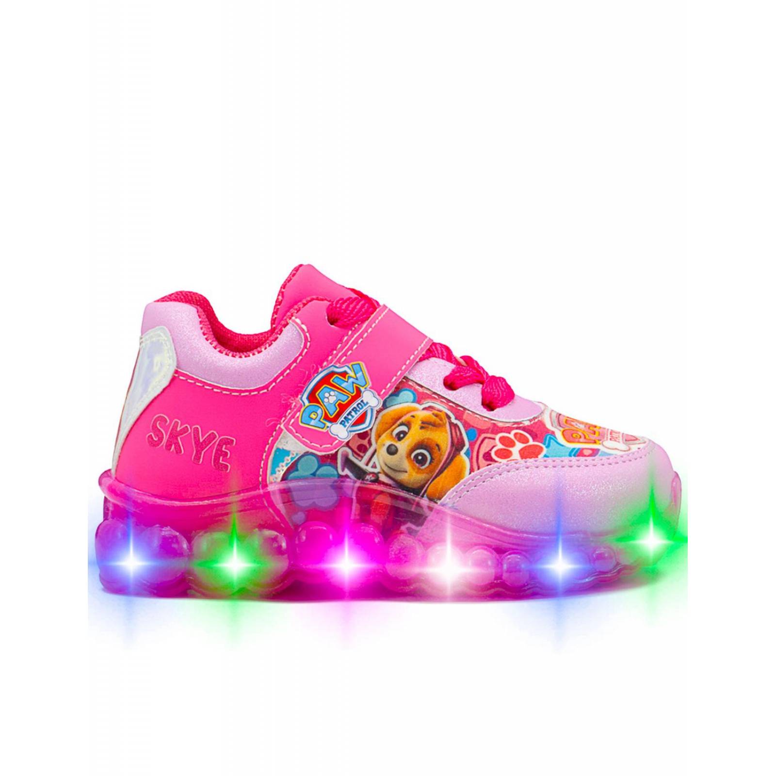 Tenis Con Luz Casuales Para Niñas Paw Patrol Skye Fiusha 