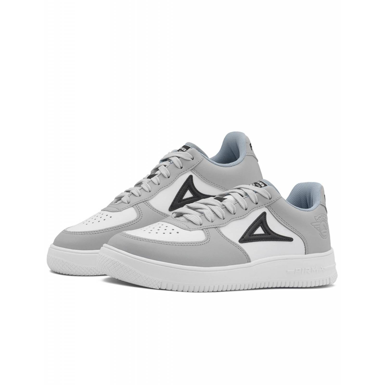 Tenis Pirma Para Hombre Casuales Urbanos Gris/Blanco 