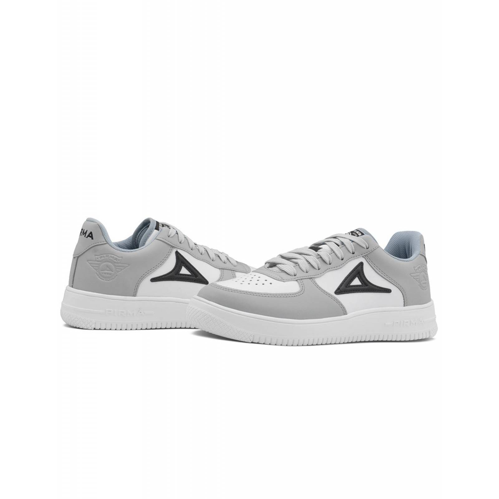 Tenis Pirma Para Hombre Casuales Urbanos Gris/Blanco 