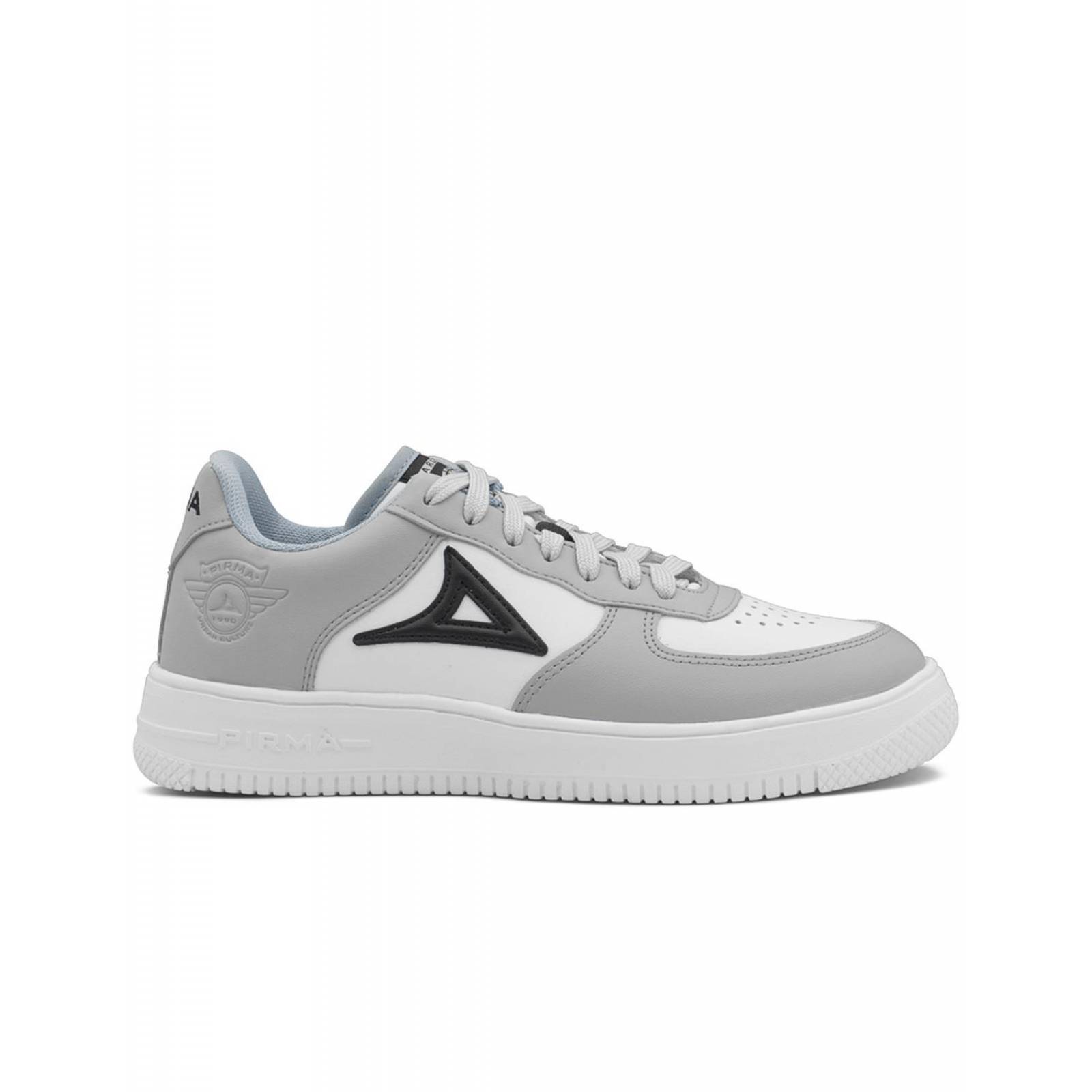 Tenis Pirma Para Hombre Casuales Urbanos Gris/Blanco 