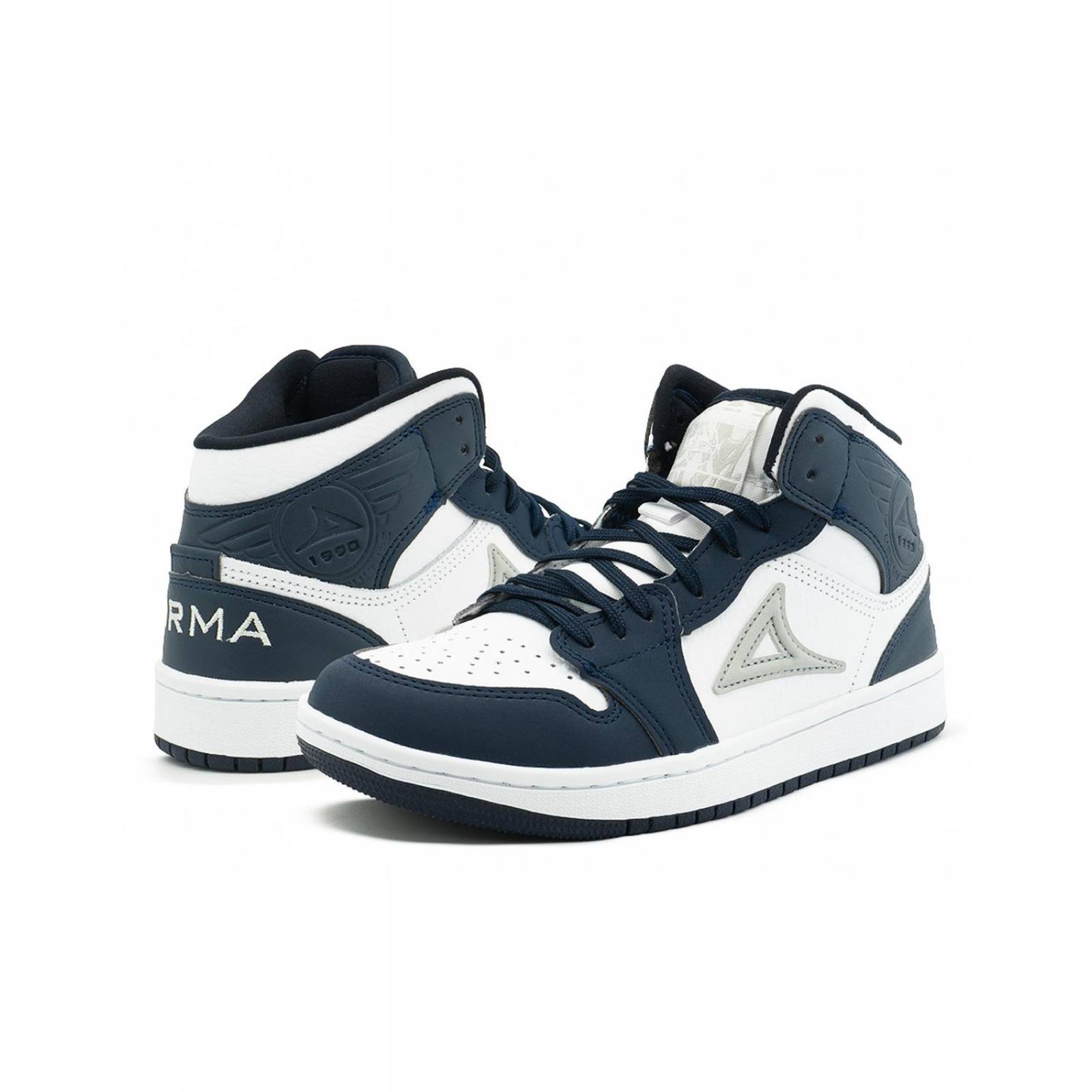 Tenis Bota Pirma Para Hombre Urbano Sneakers Blanco/Azul